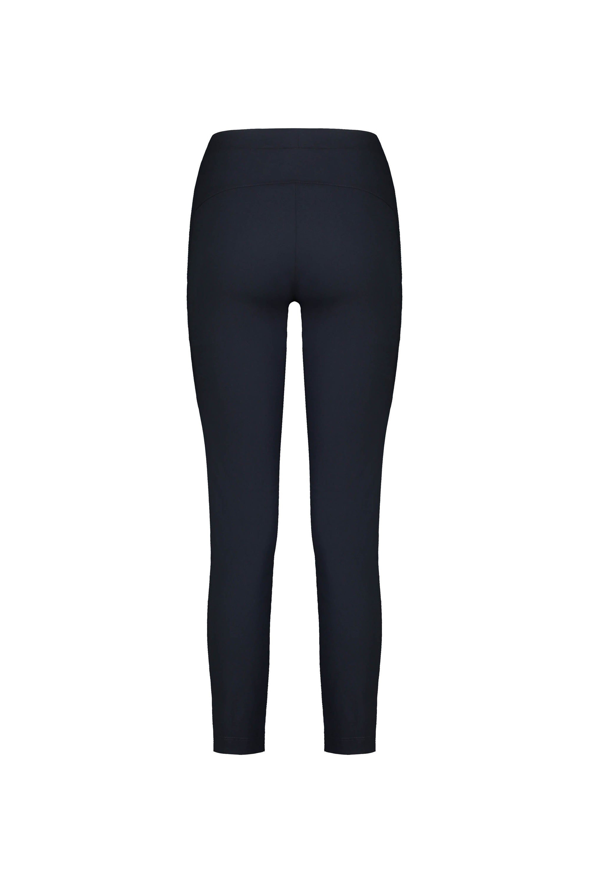 The Vassalli Paris Cargo Capri - Inka are black, high-waisted capris with a smooth, fitted stretch design shown from the back on a plain white background; no visible logos or patterns.