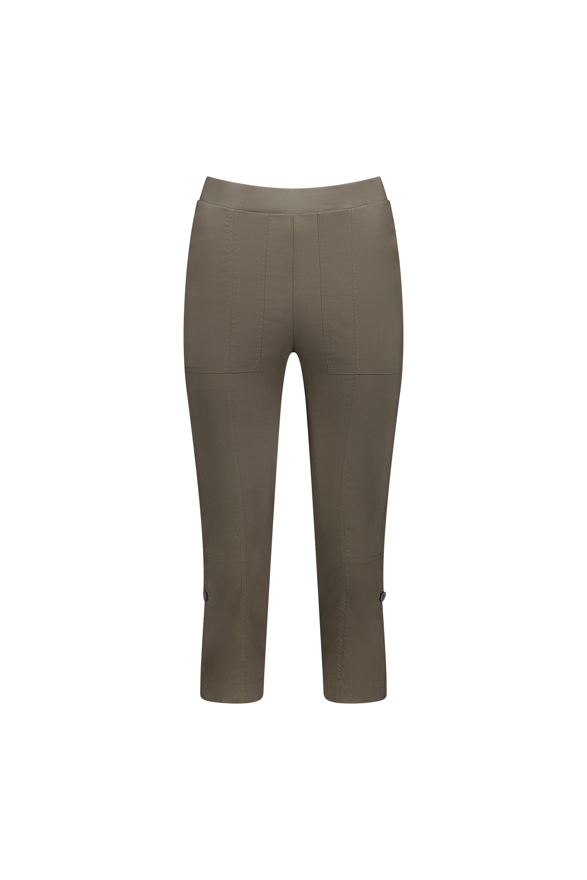 P7065 Khaki - Paris Cargo 3/4 Short - Vassalli