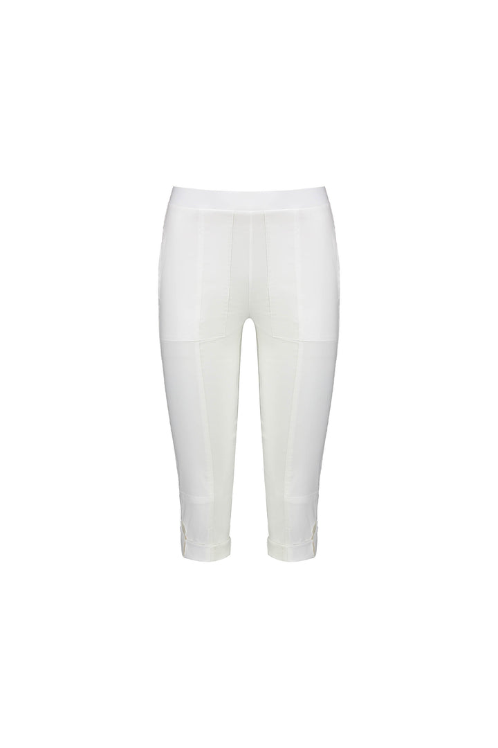 P7065 White - Paris Cargo 3/4 Short - Vassalli