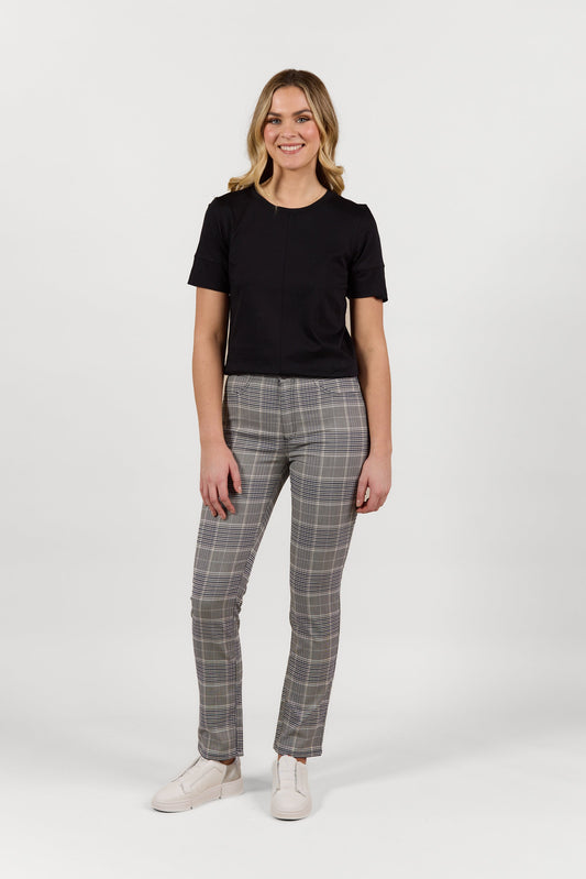 S234Z Danbury - Slim Leg Full Length Button-Up Pant - Vassalli