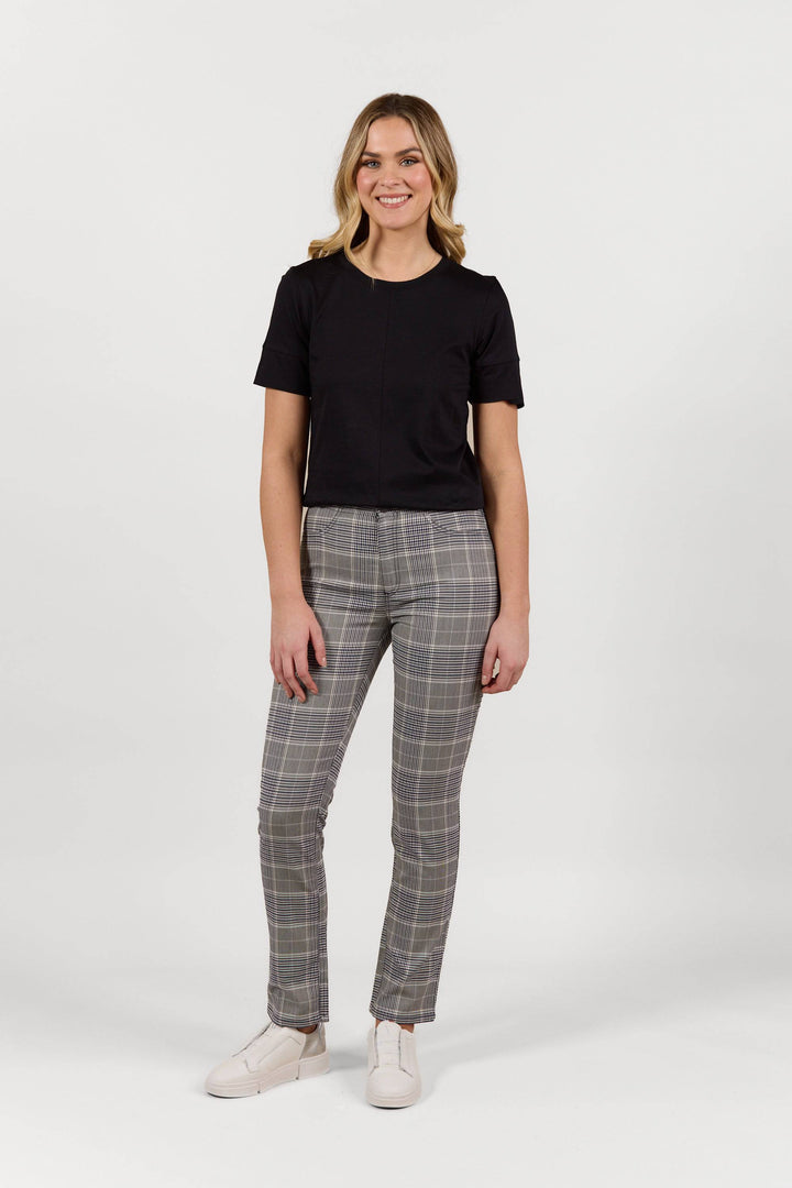 S234Z Danbury - Slim Leg Full Length Button-Up Pant - Vassalli