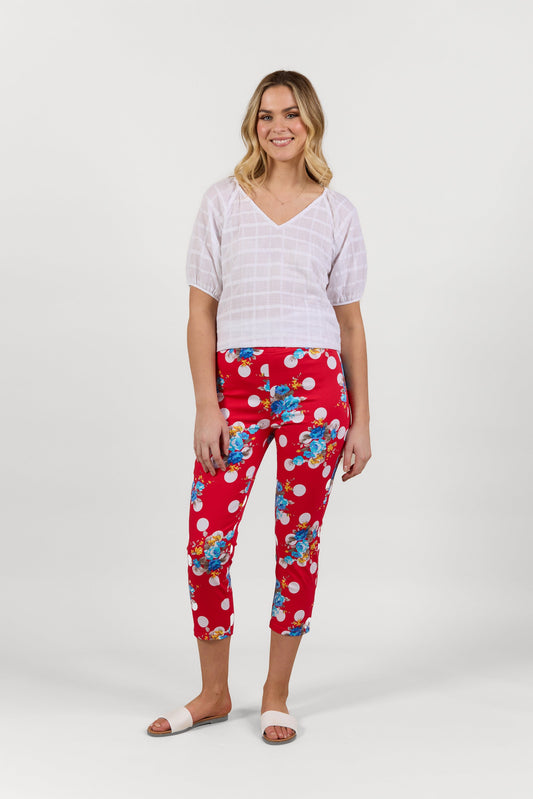 S271LW Betty - Skinny Leg 7/8 Length Lightweight Pull On - Vassalli