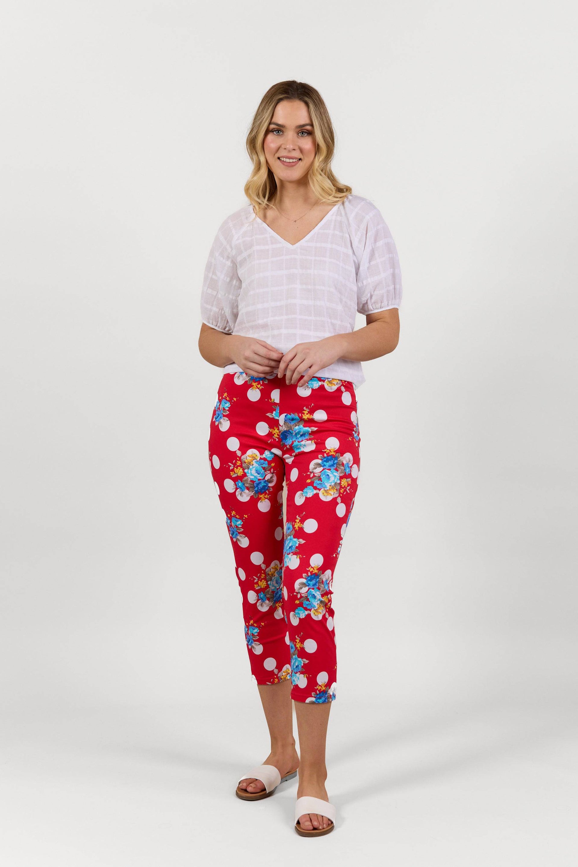 S271LW Betty - Skinny Leg 7/8 Length Lightweight Pull-On - Vassalli