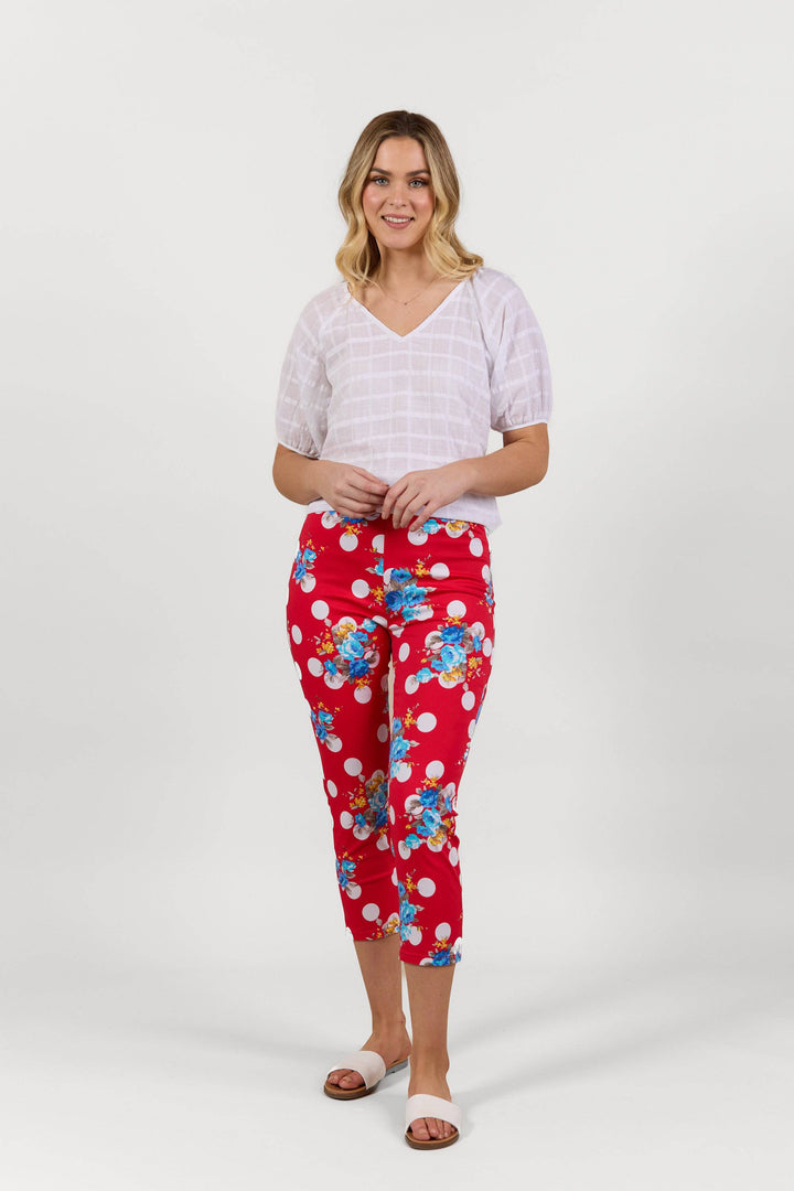 S271LW Betty - Skinny Leg 7/8 Length Lightweight Pull-On - Vassalli