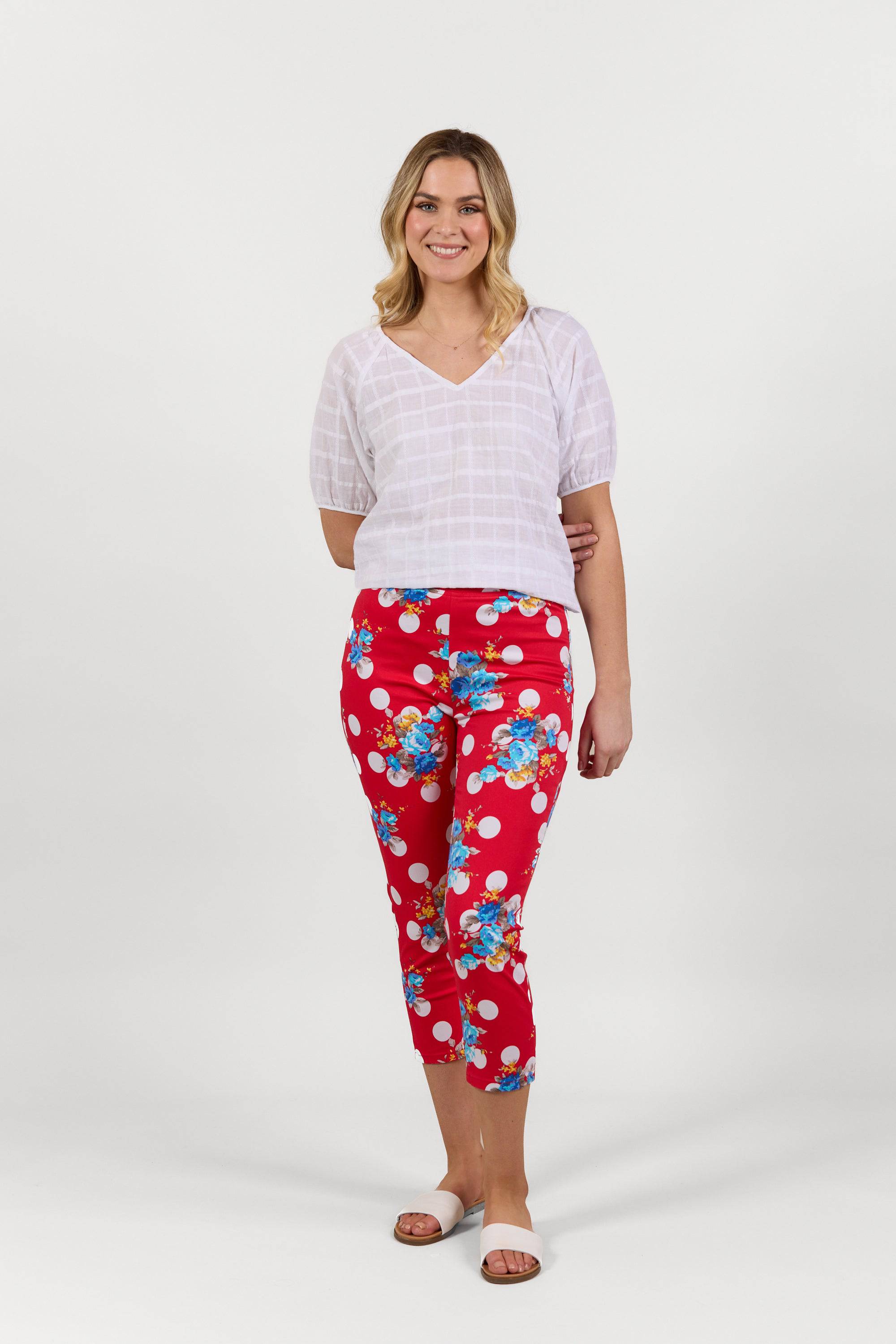 S271LW Betty - Skinny Leg 7/8 Length Lightweight Pull-On - Vassalli