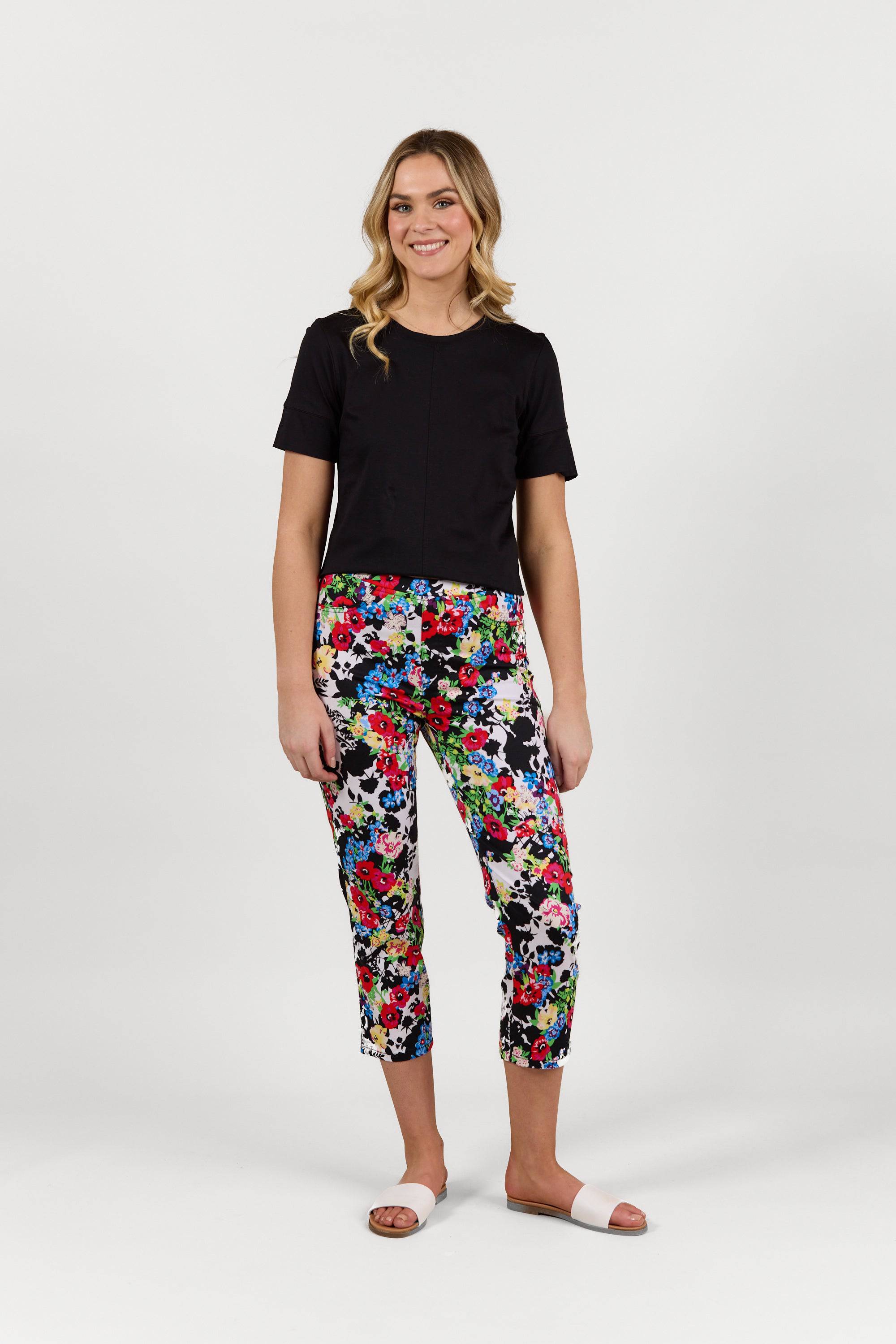 S274LW Bouquet - Slim Leg 7/8 Length Lightweight Pull-On - Vassalli