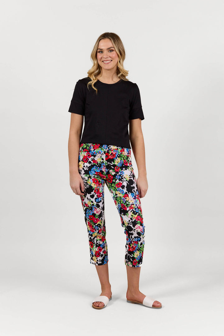 S274LW Bouquet - Slim Leg 7/8 Length Lightweight Pull-On - Vassalli