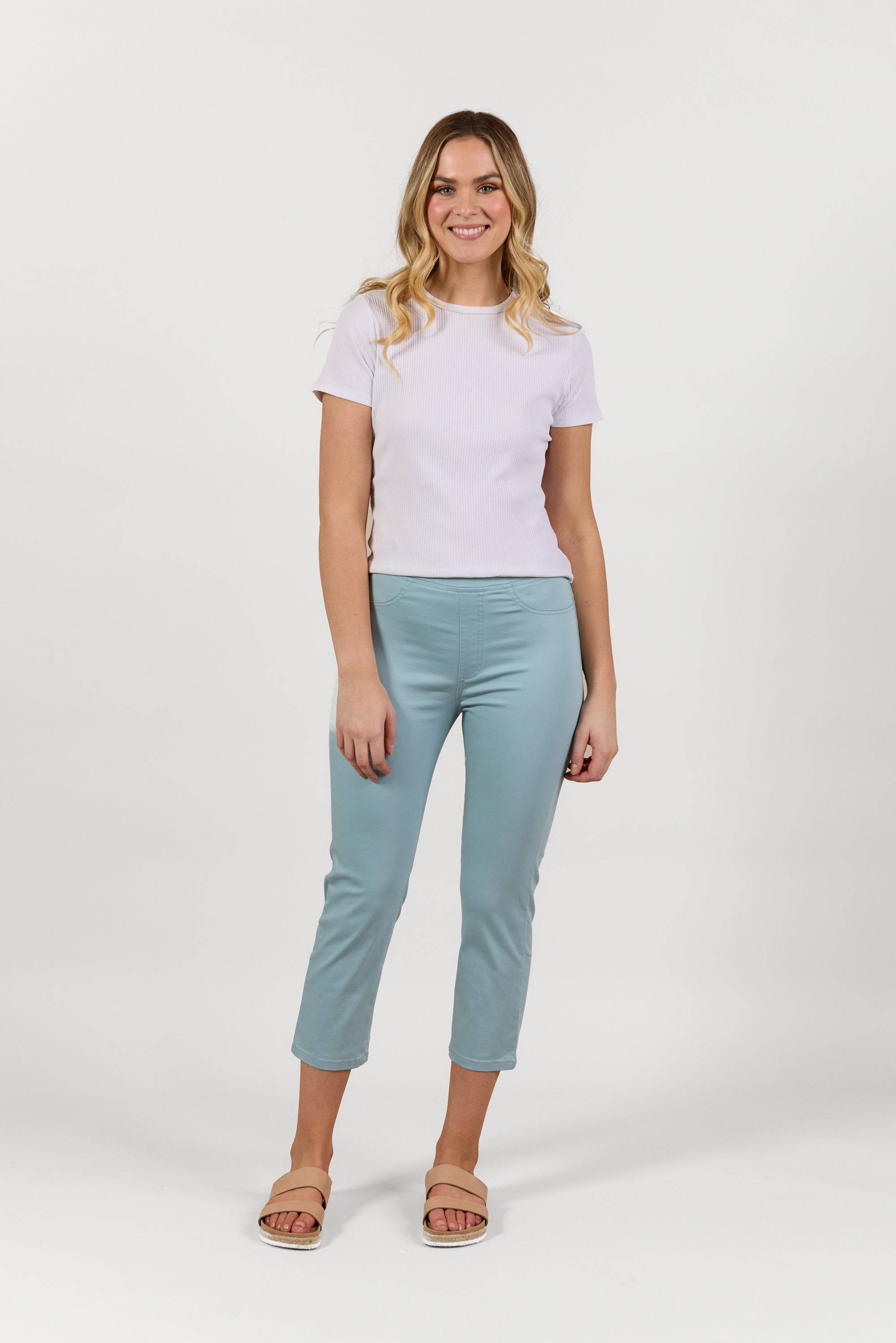 S274LW New Mint - Slim Leg 7/8 Length Lightweight Pull-On - Vassalli