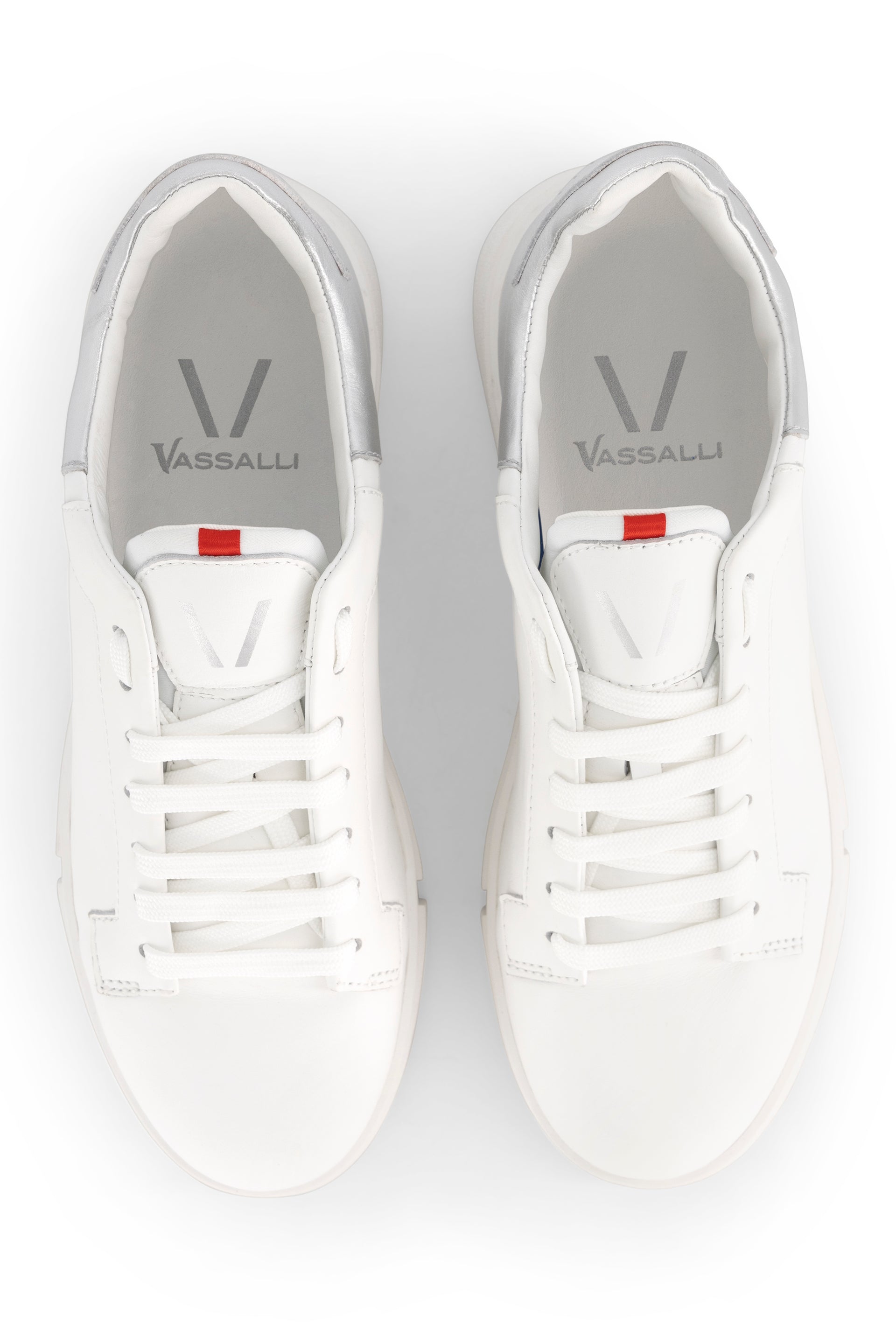VS-001 White/Silver - Sneaker - Vassalli