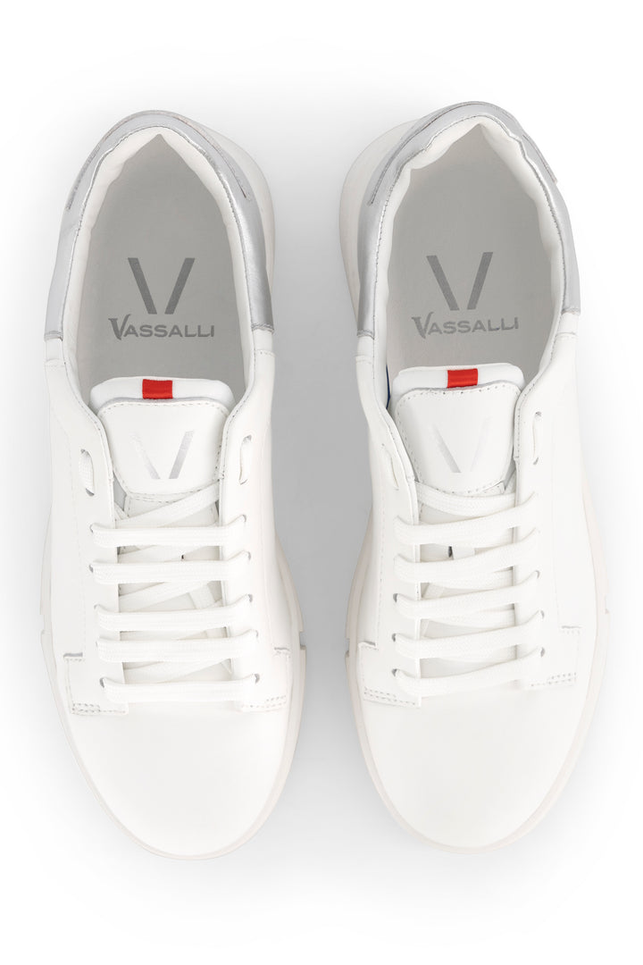 VS-001 White/Silver - Sneaker - Vassalli
