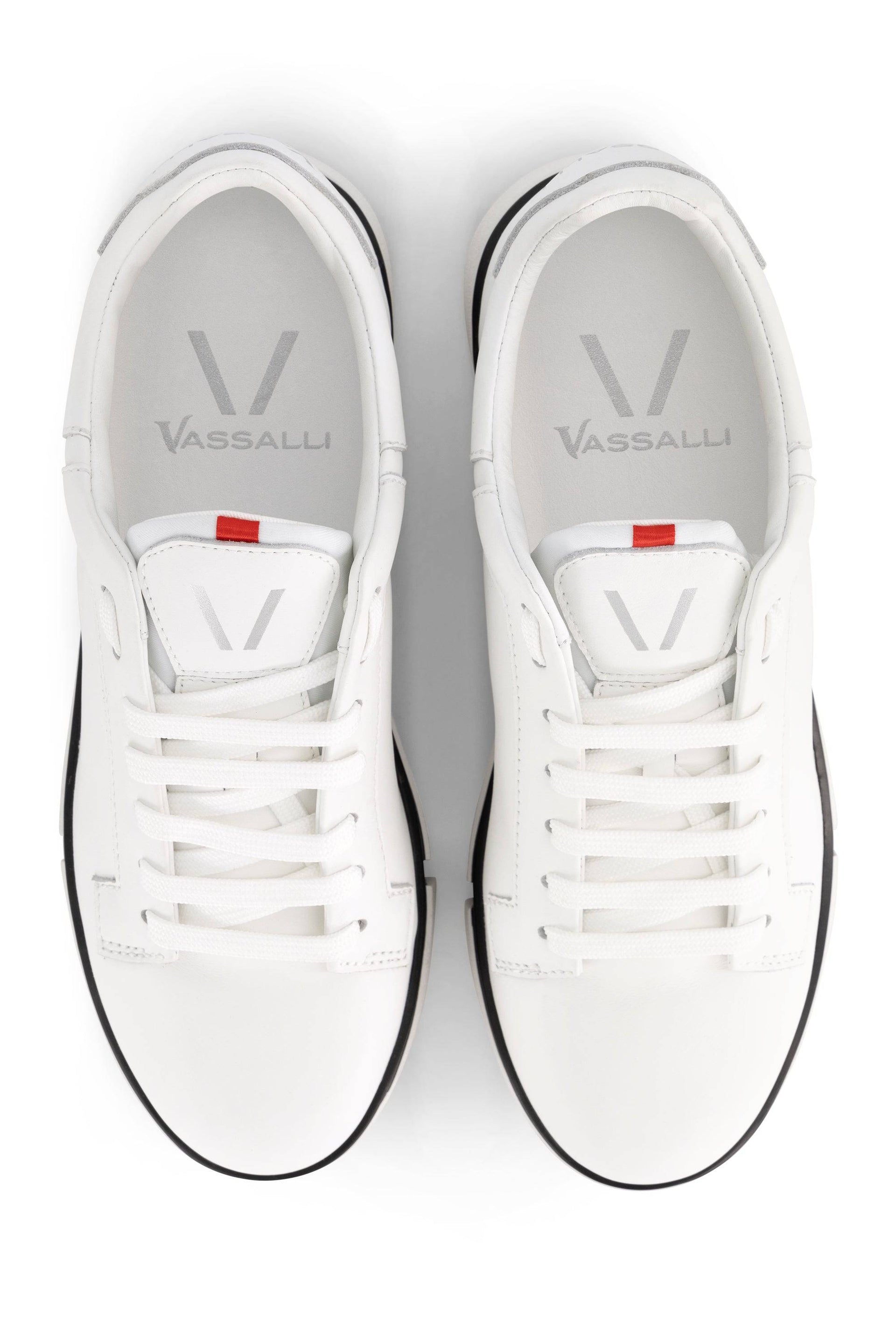 VS-001 White/White/Black - Sneaker - Vassalli