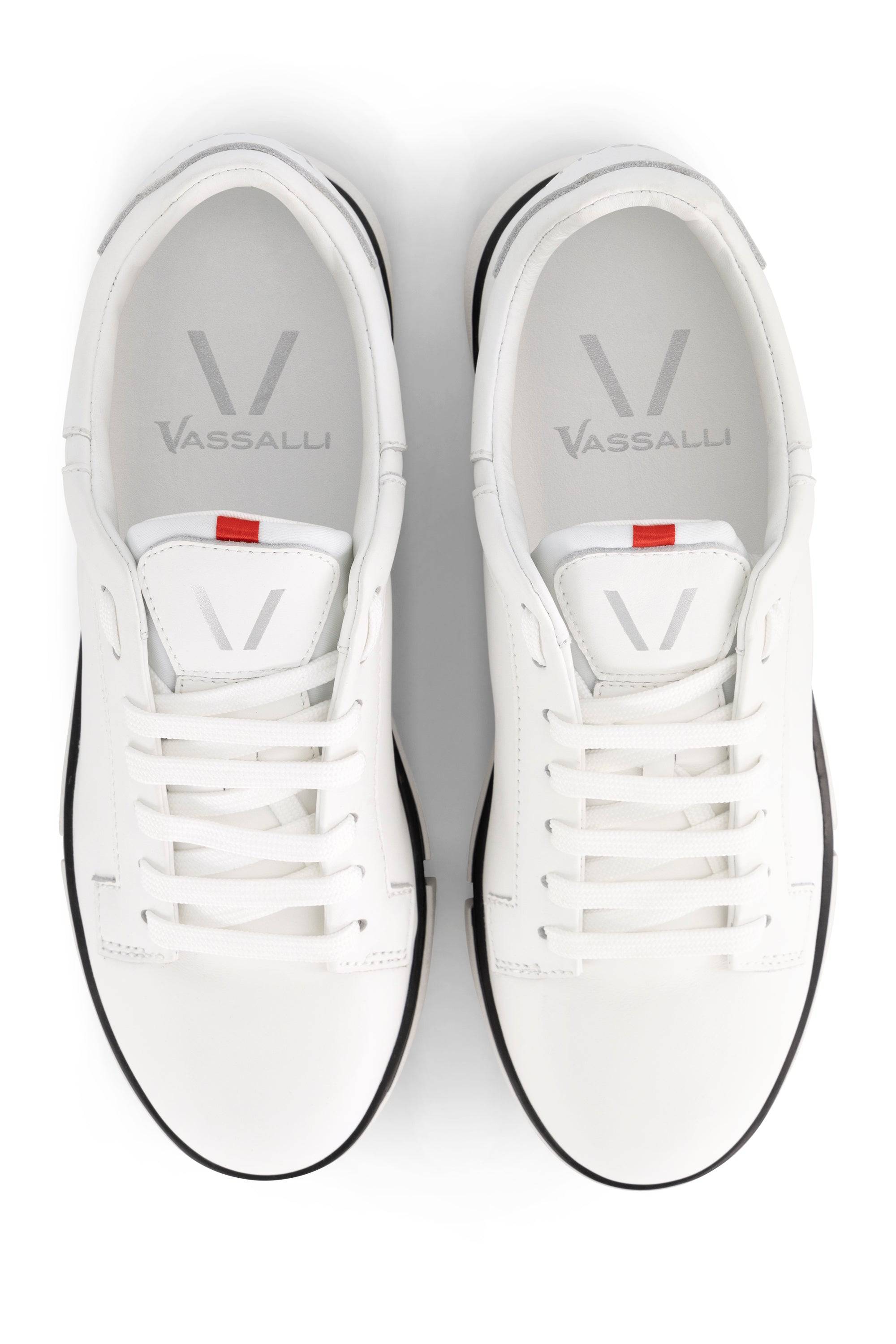 VS-001 White/White/Black - Sneaker - Vassalli
