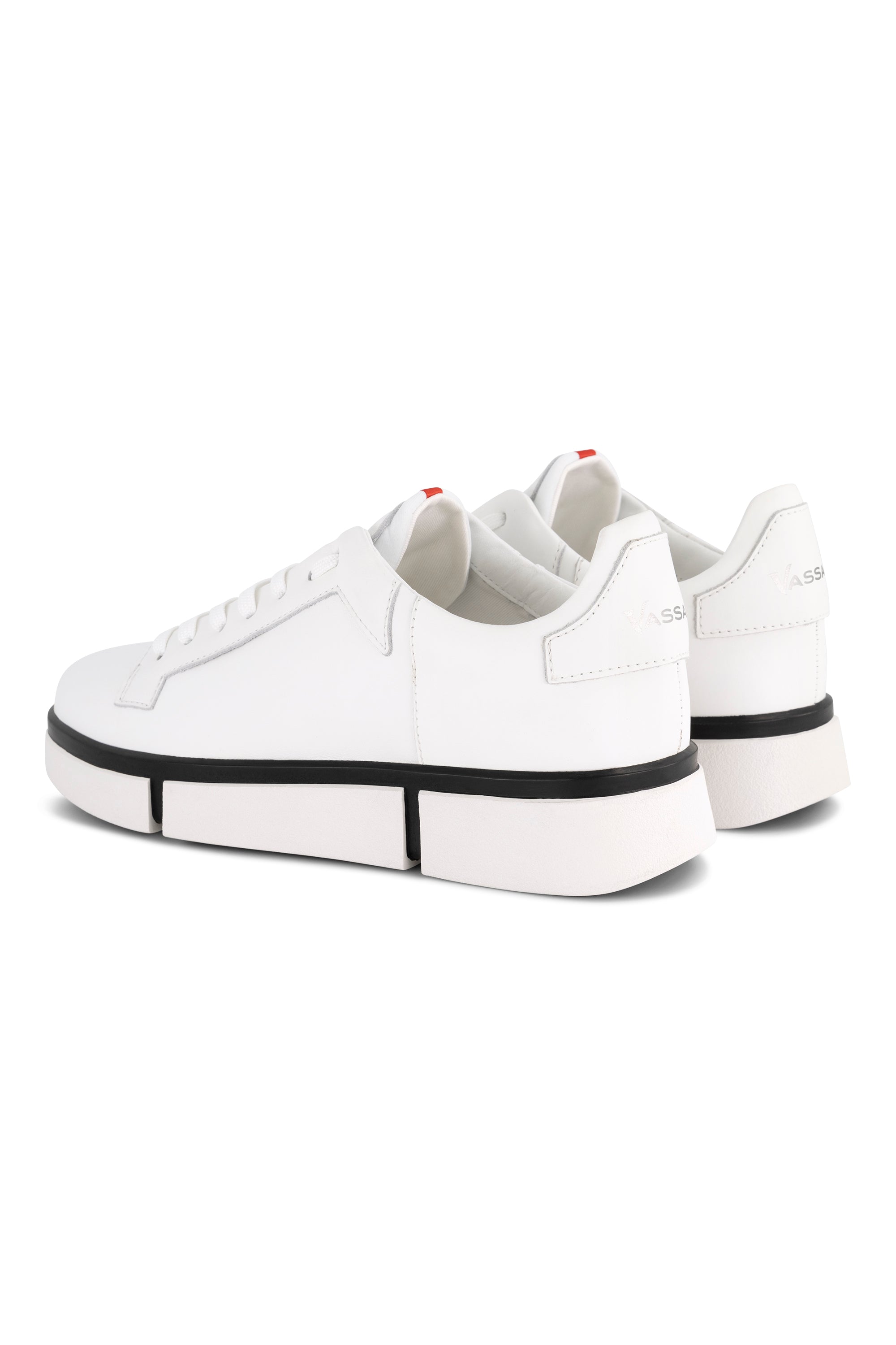 VS-001 White/White/Black - Sneaker - Vassalli