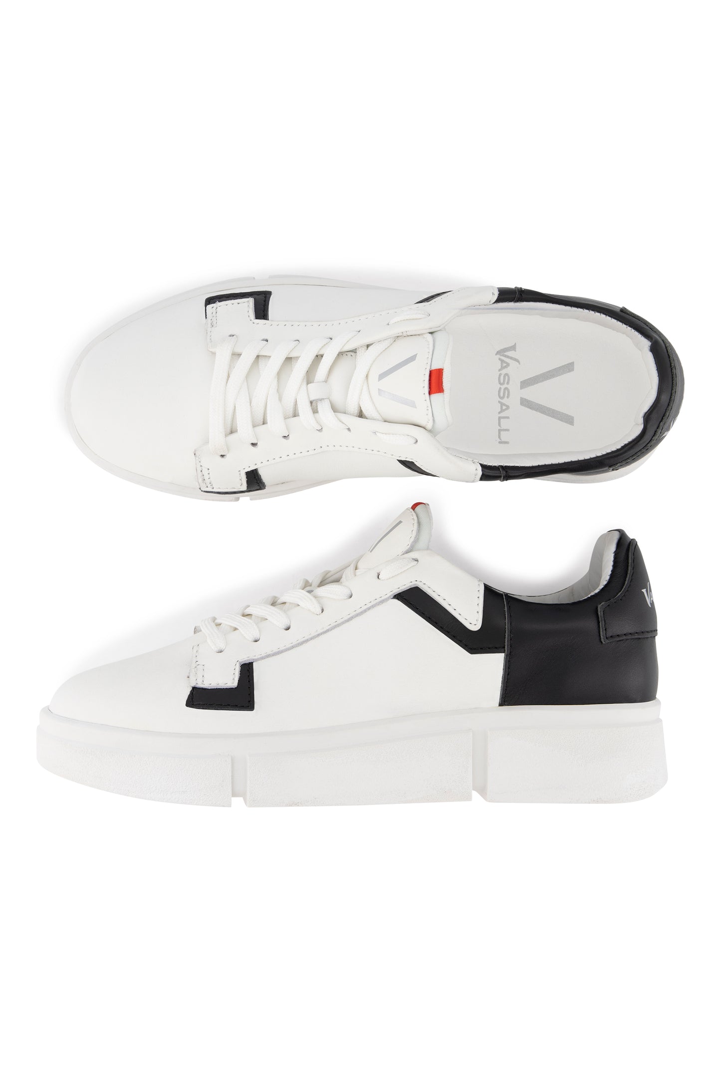 VS-002 White/Black - Sneaker - Vassalli