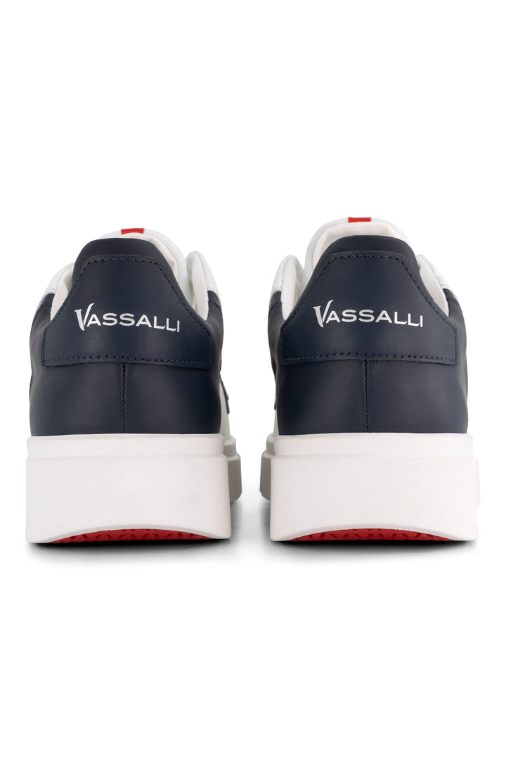 VS-002 White/Navy - Sneaker - Vassalli