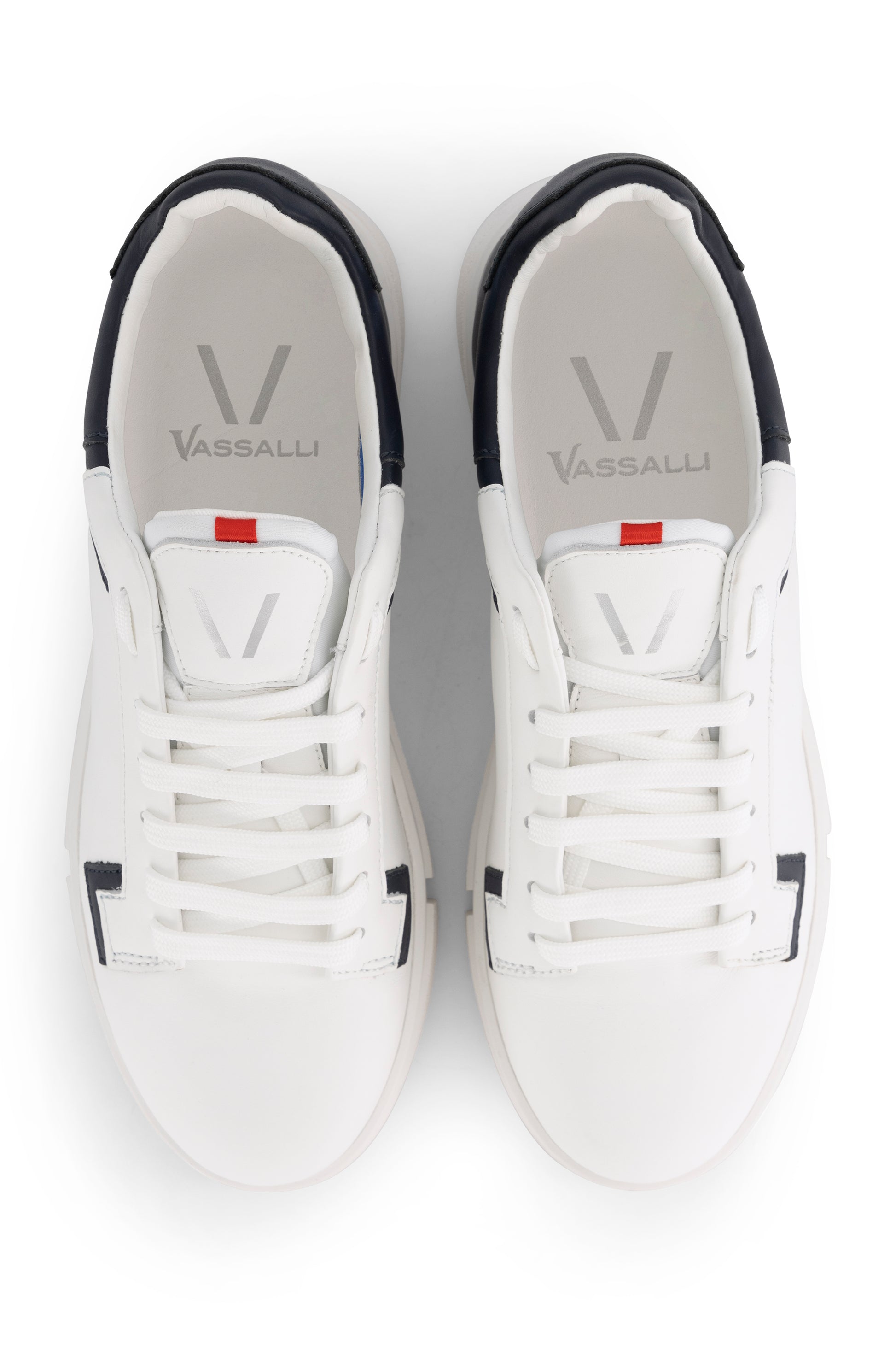 VS-002 White/Navy - Sneaker - Vassalli