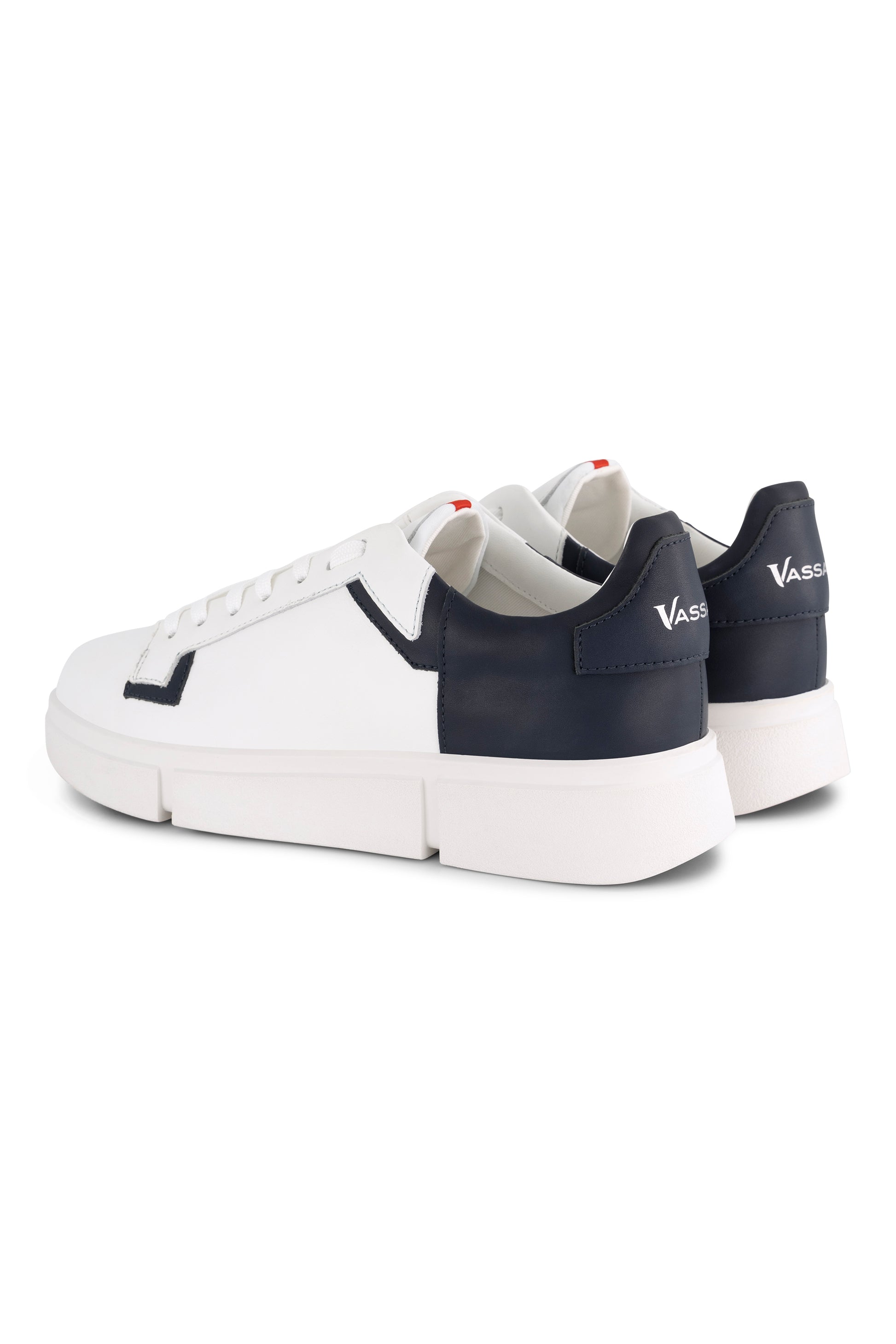 VS-002 White/Navy - Sneaker - Vassalli