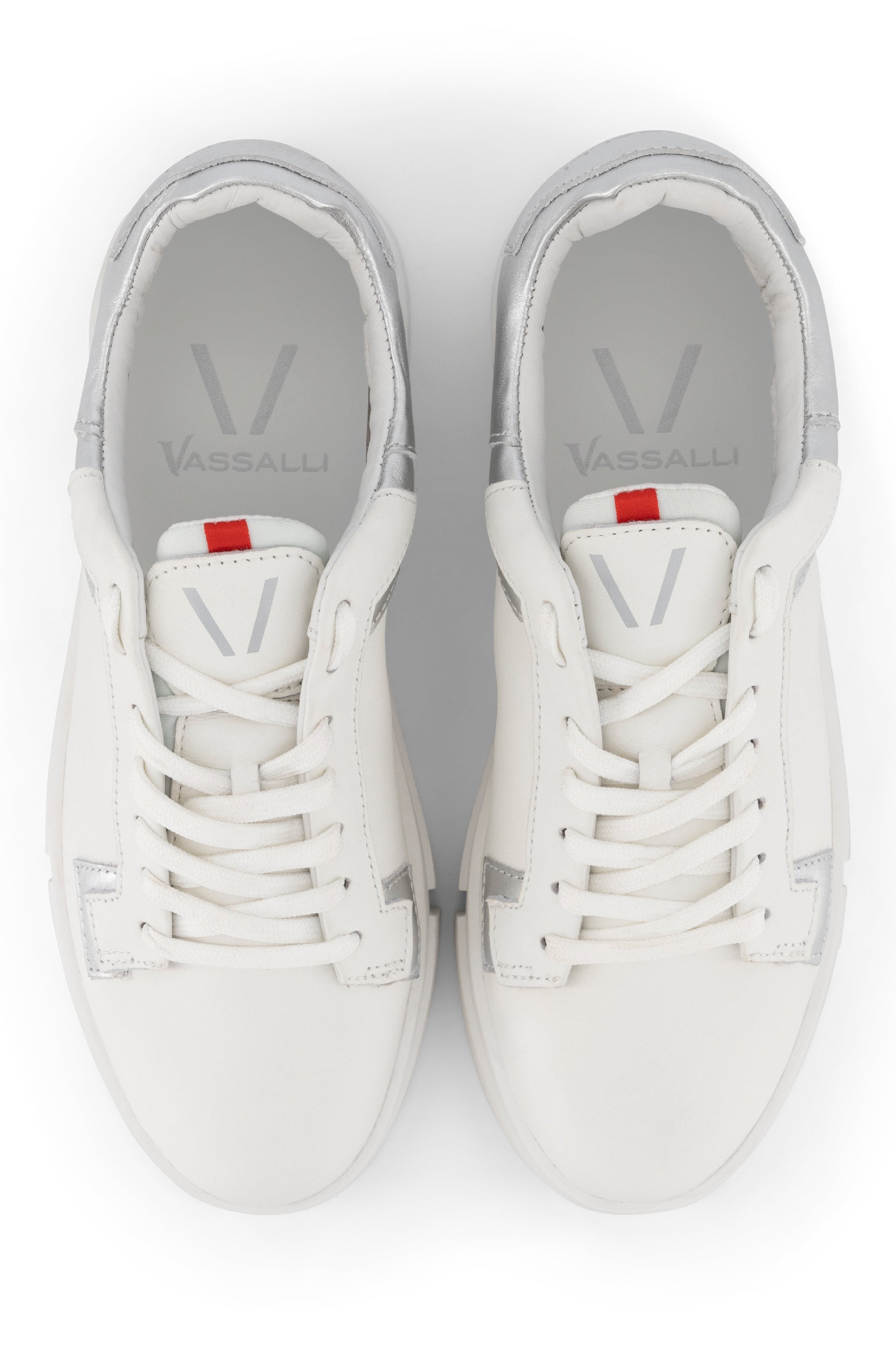 VS-002 White/Silver - Sneaker - Vassalli