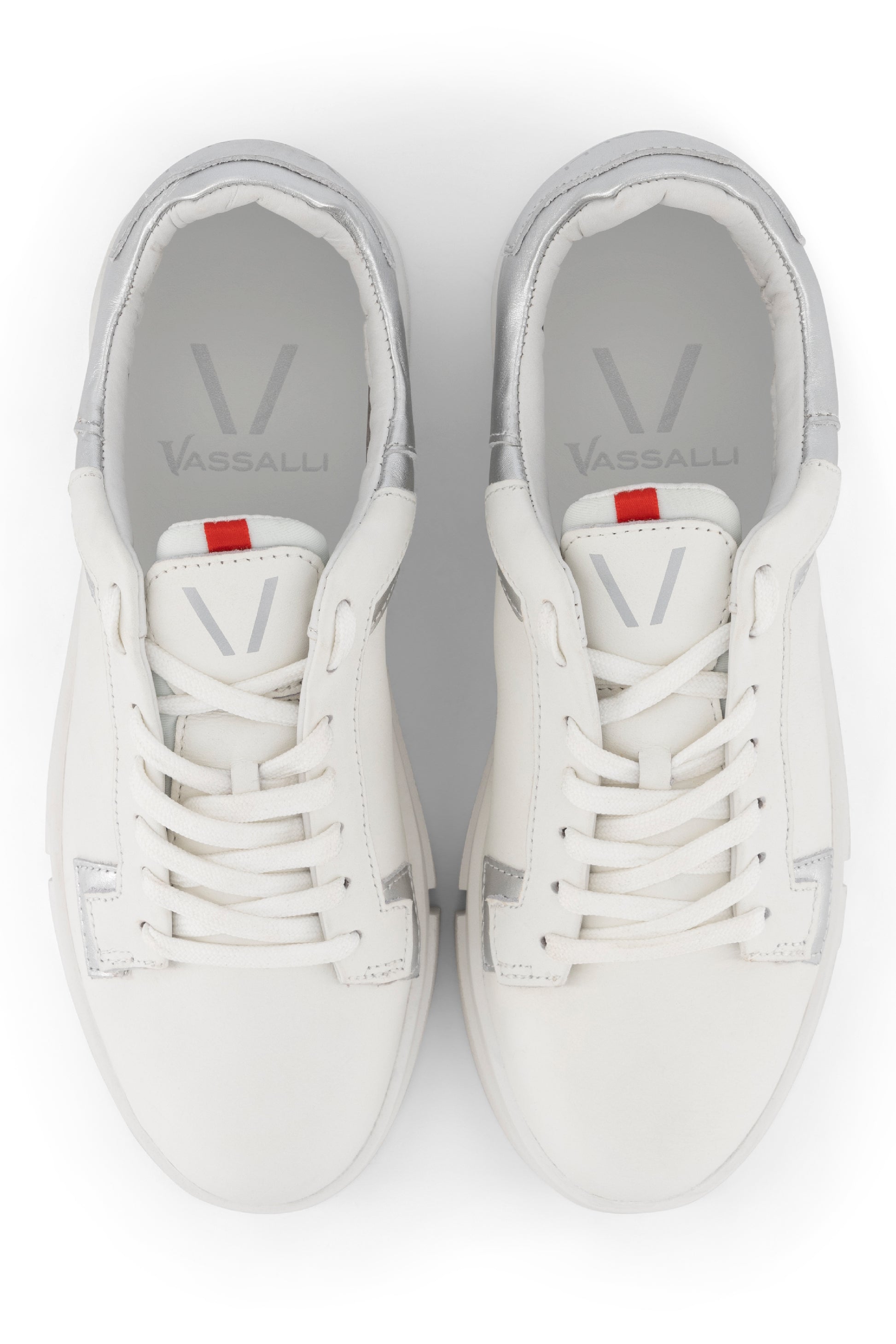 VS-002 White/Silver - Sneaker - Vassalli