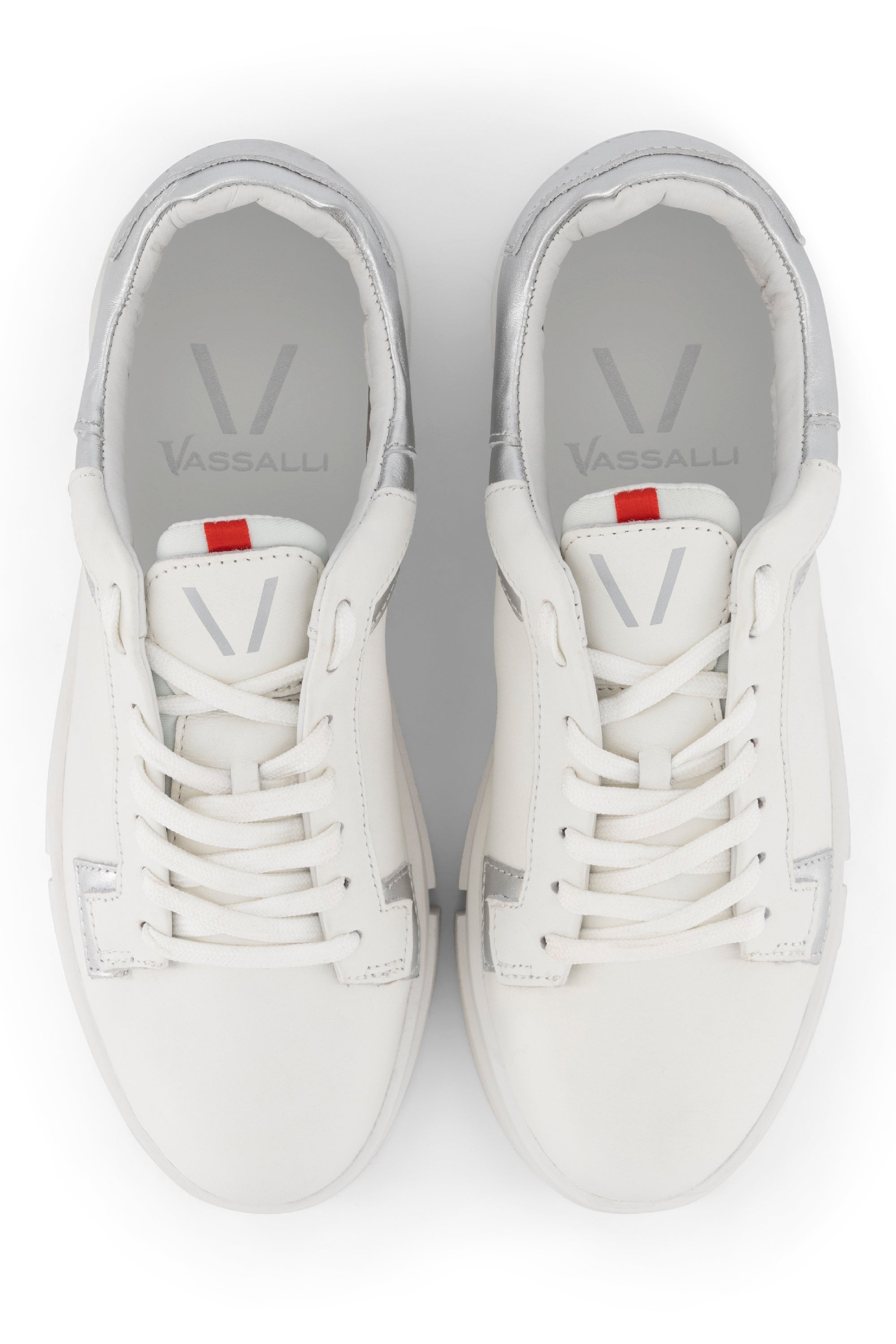 VS-002 White/Silver - Sneaker - Vassalli