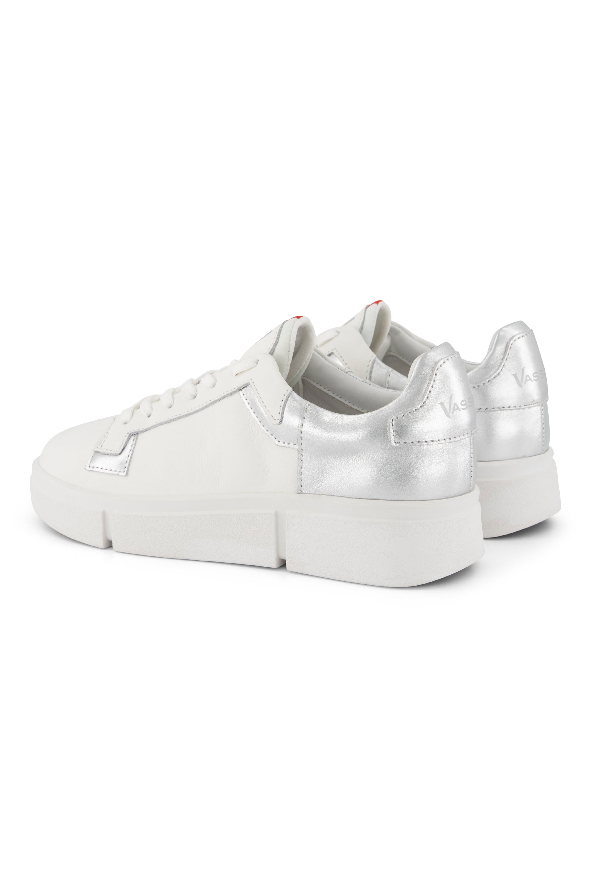 VS-002 White/Silver - Sneaker - Vassalli