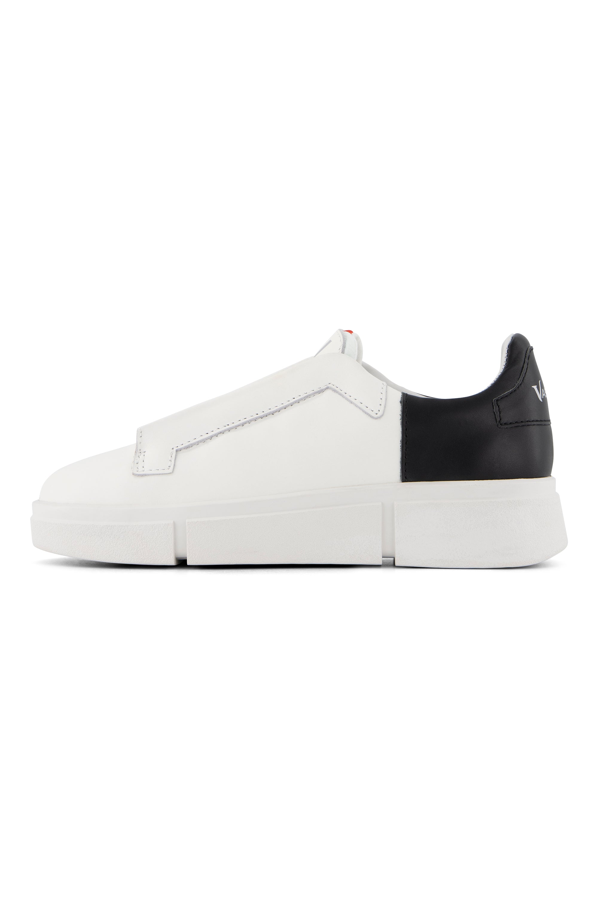 VS-003 White/Black - Laceless Sneaker - Vassalli