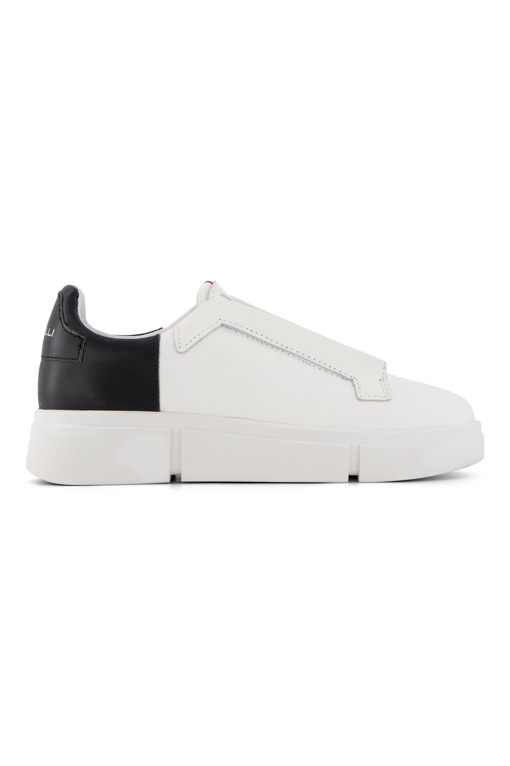 VS-003 White/Black - Laceless Sneaker - Vassalli