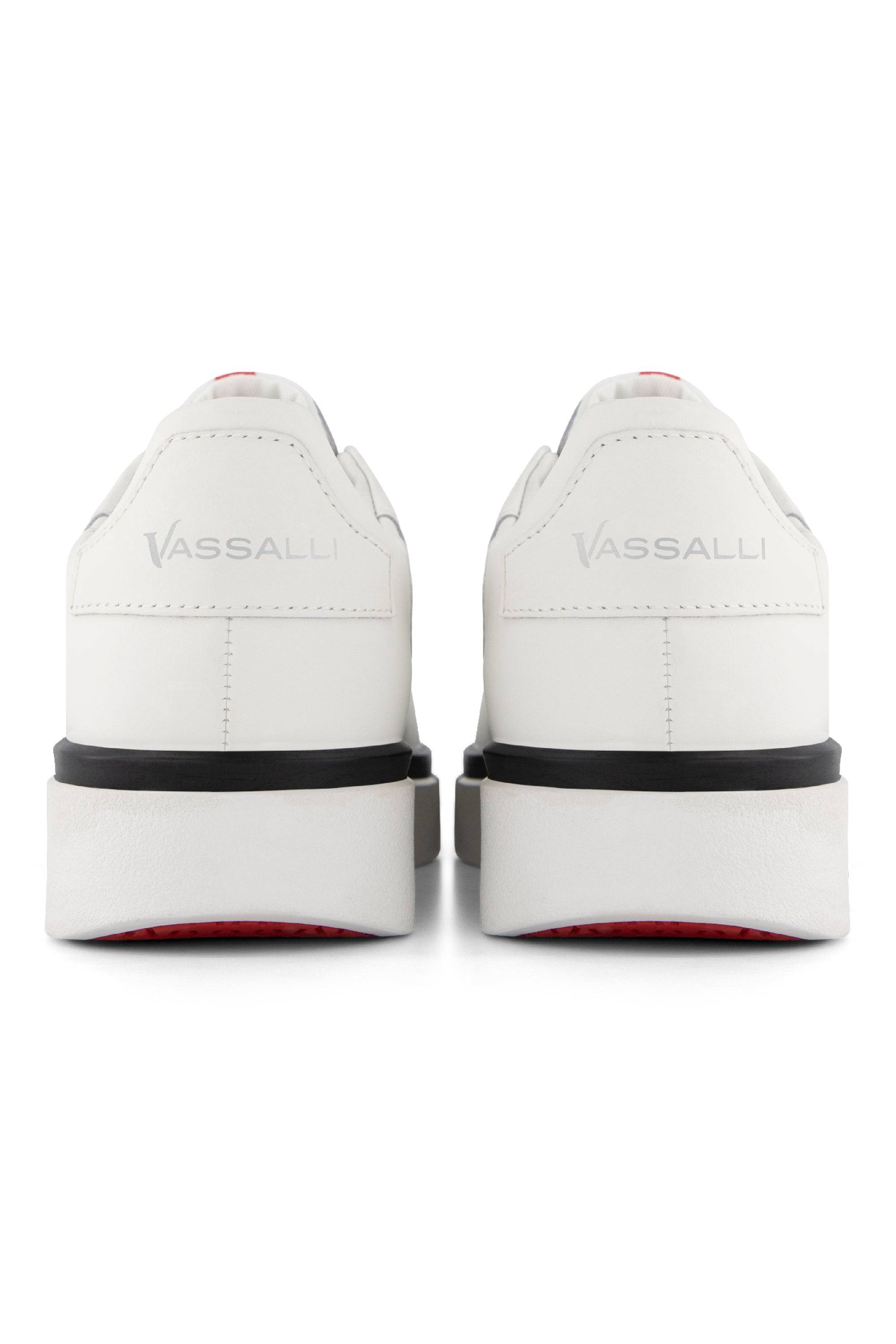 VS-003 White/White/Black - Laceless Sneaker - Vassalli