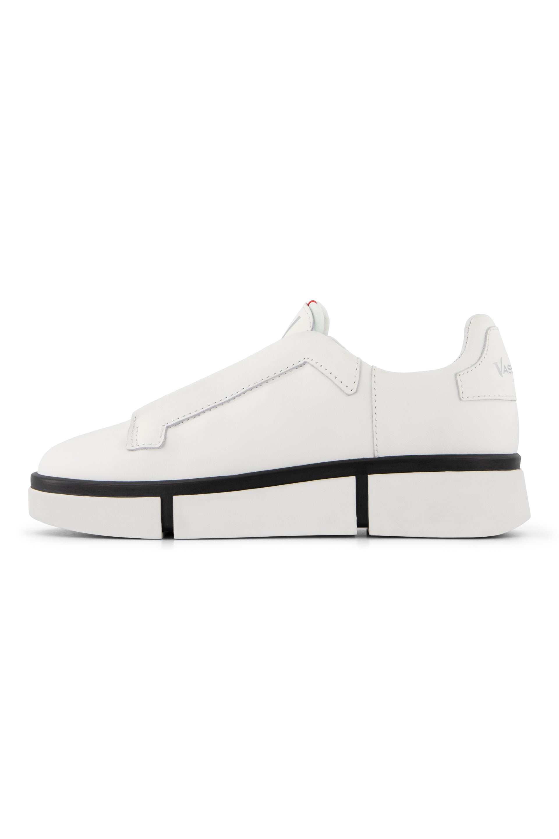 VS-003 White/White/Black - Laceless Sneaker - Vassalli