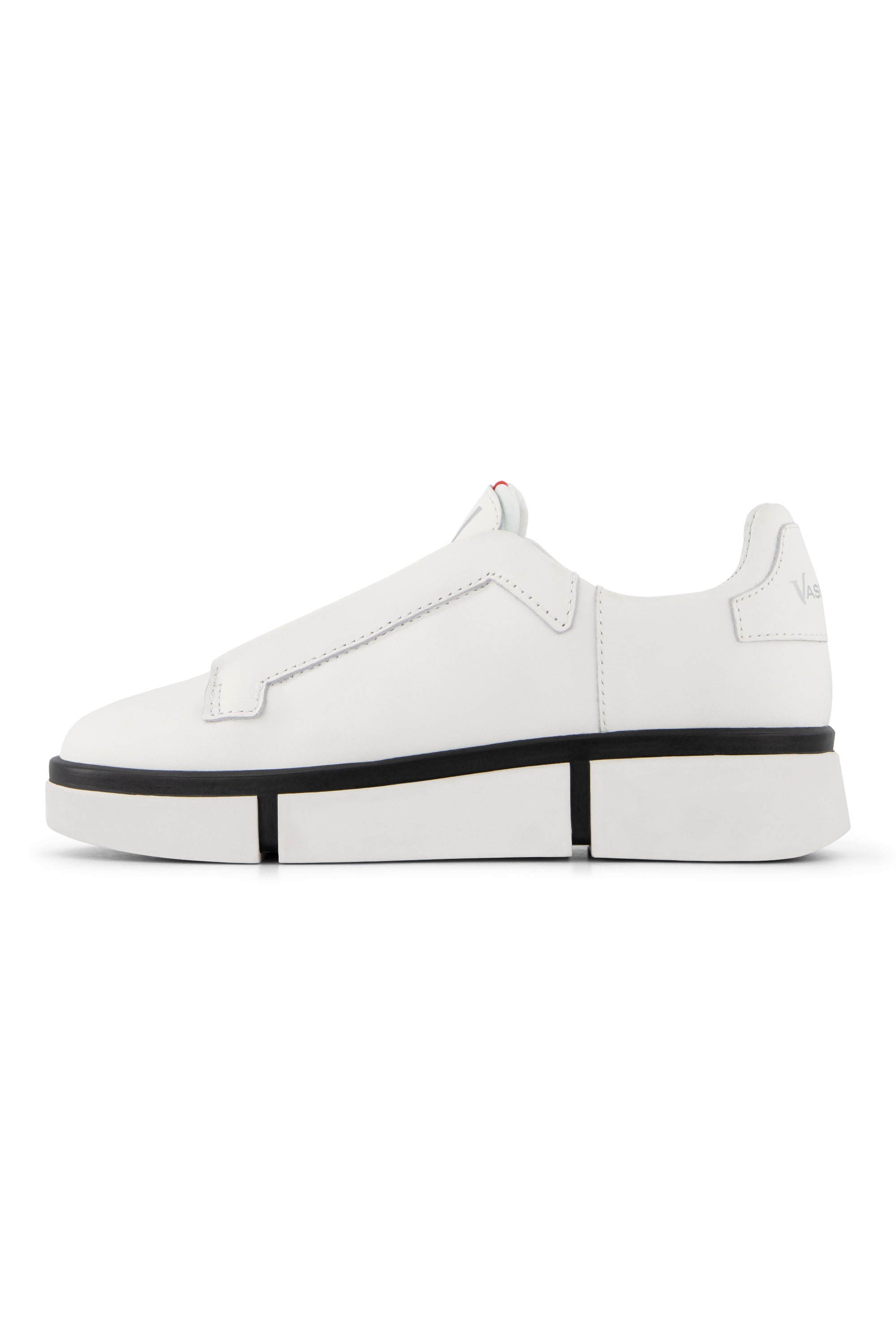 VS-003 White/White/Black - Laceless Sneaker - Vassalli