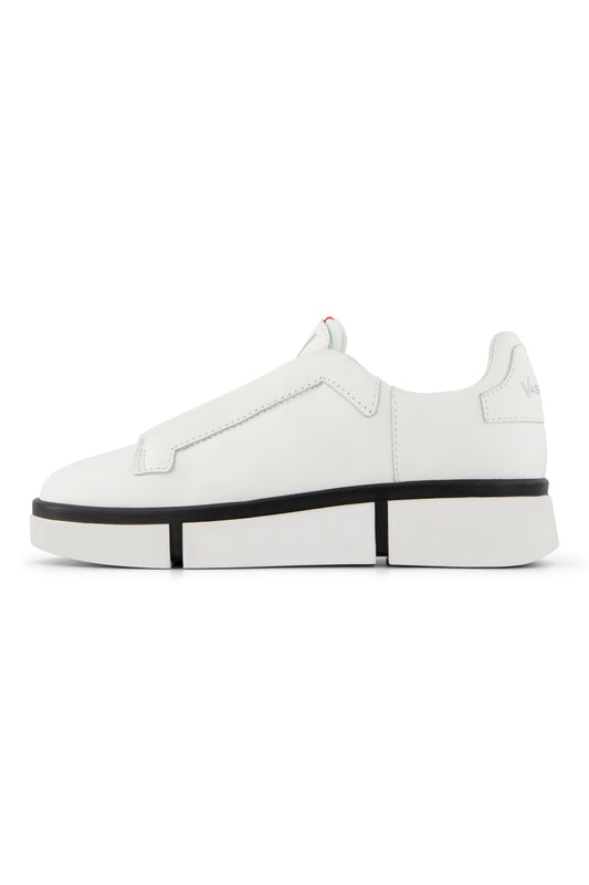 VS-003 White/White/Black - Laceless Sneaker - Vassalli