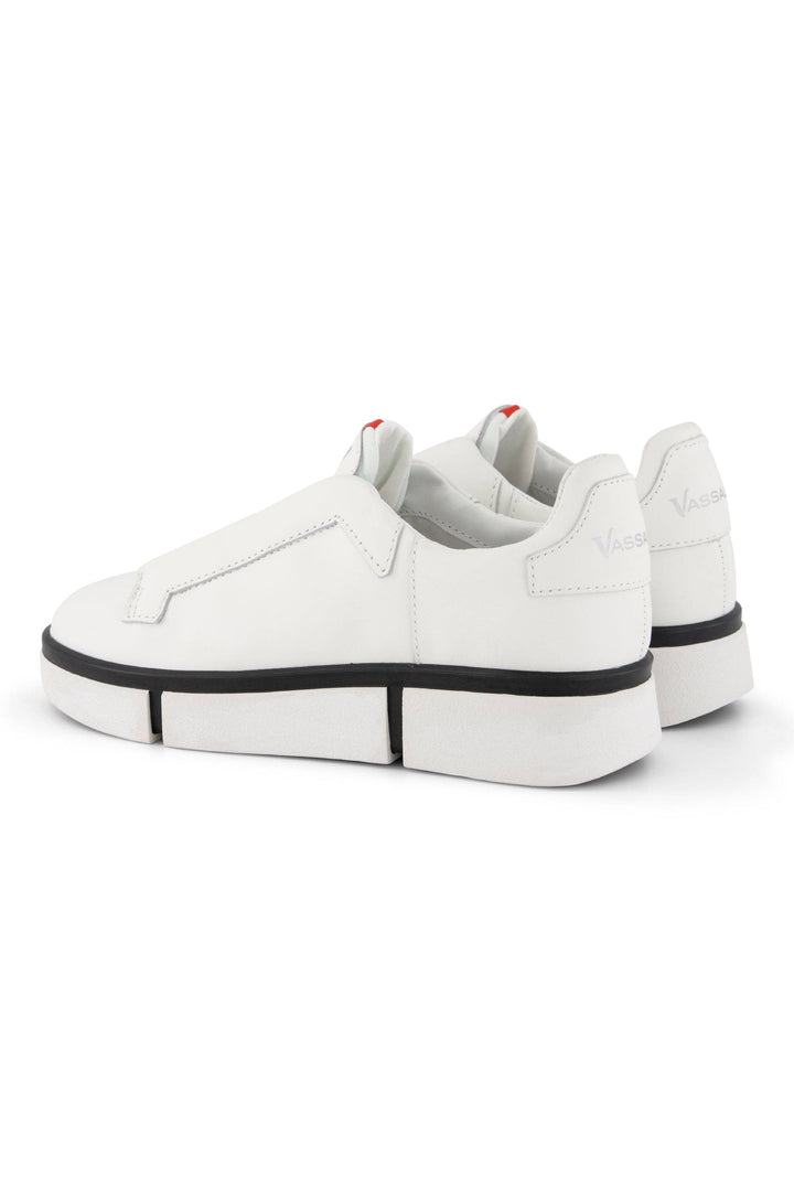 VS-003 White/White/Black - Laceless Sneaker - Vassalli