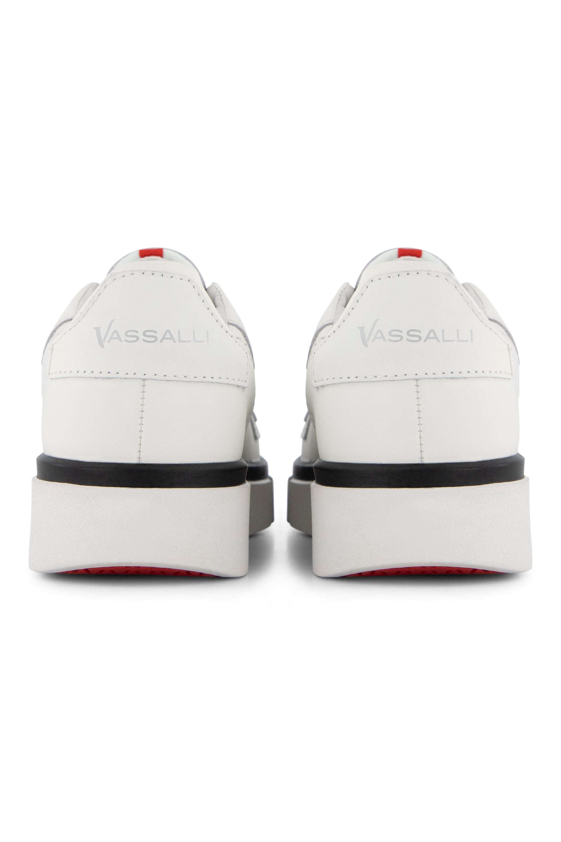 VS-004 White/White/Black - Laceless Sneaker - Vassalli