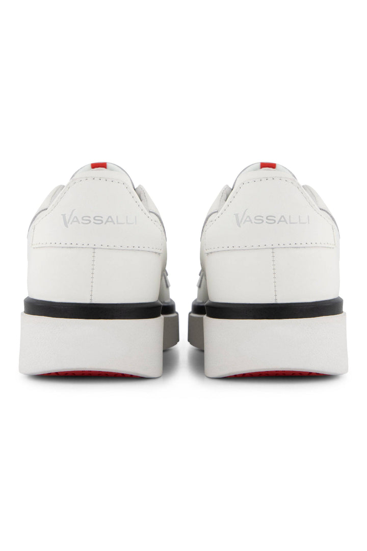 VS-004 White/White/Black - Laceless Sneaker - Vassalli