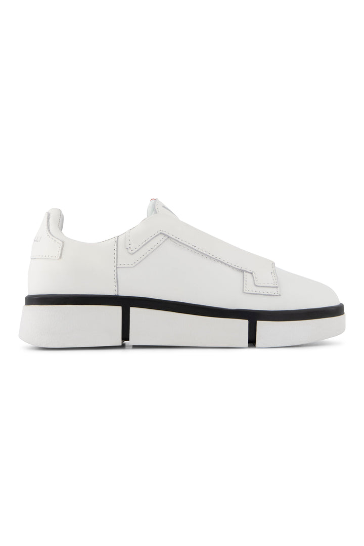 VS-004 White/White/Black - Laceless Sneaker - Vassalli