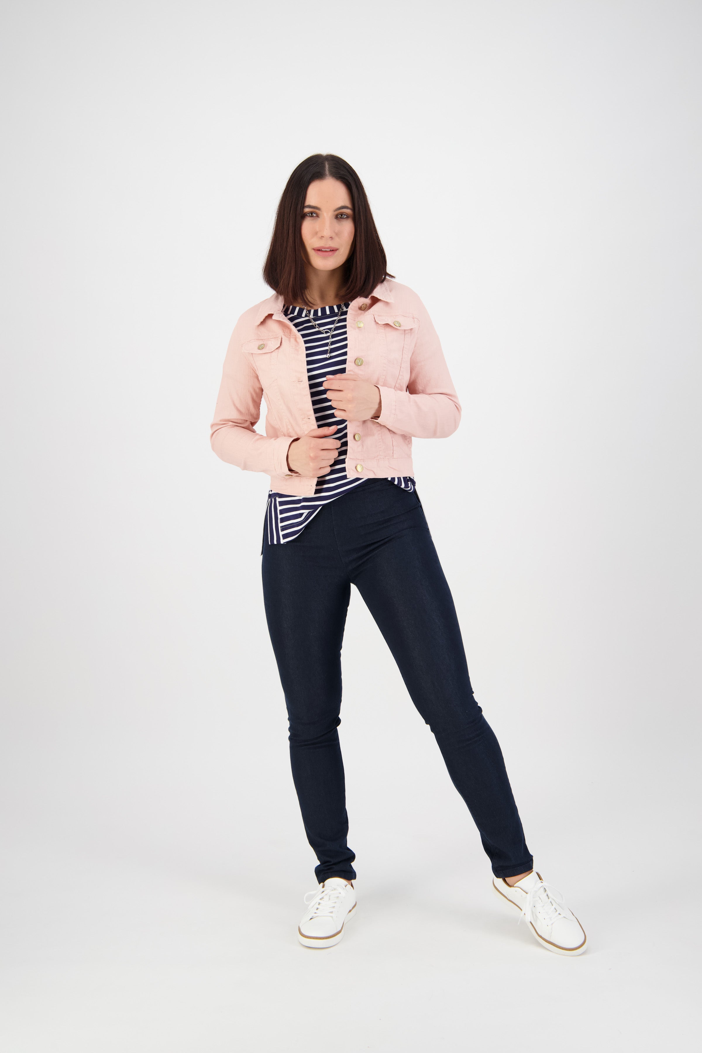 2017A Ratio Denim Jacket - French Rose - Vassalli