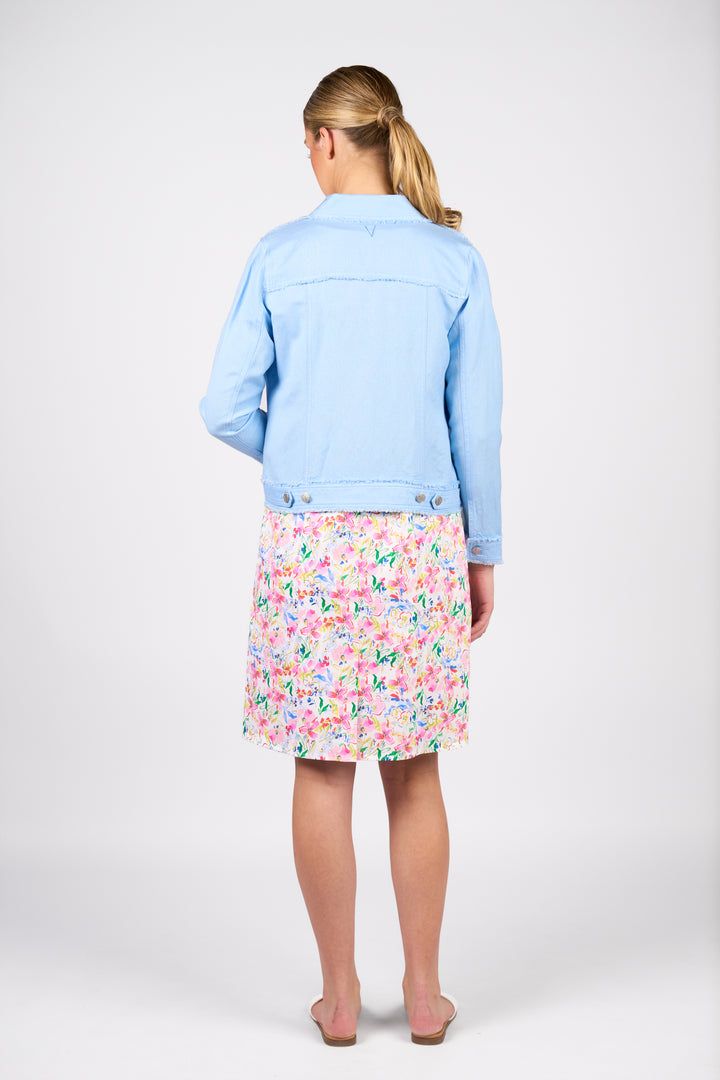 2026A Linen Jacket - Sky Blue - Vassalli