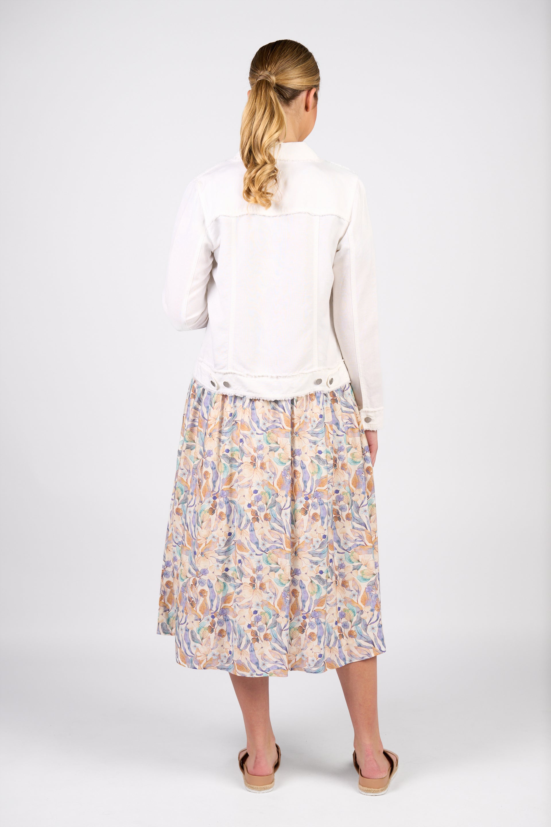 2026A Linen Jacket - White - Vassalli