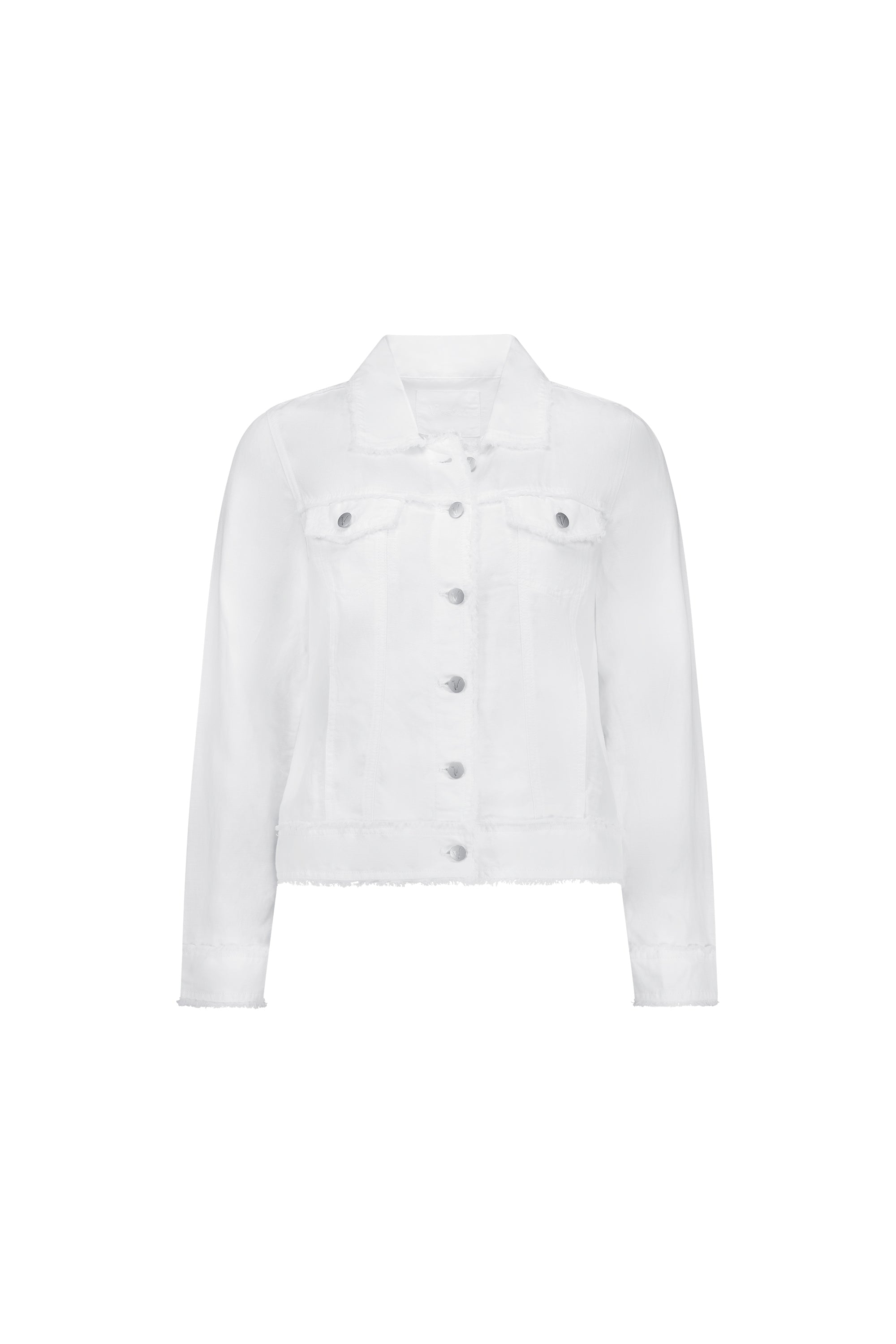2026A Linen Jacket - White - Vassalli