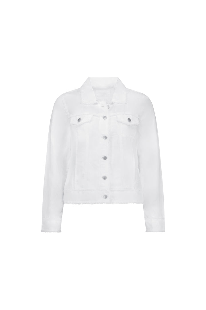 2026A Linen Jacket - White - Vassalli