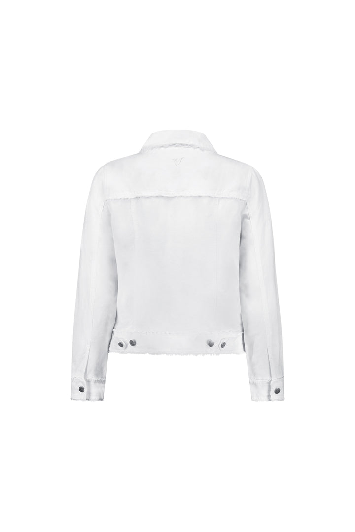 2026A Linen Jacket - White - Vassalli