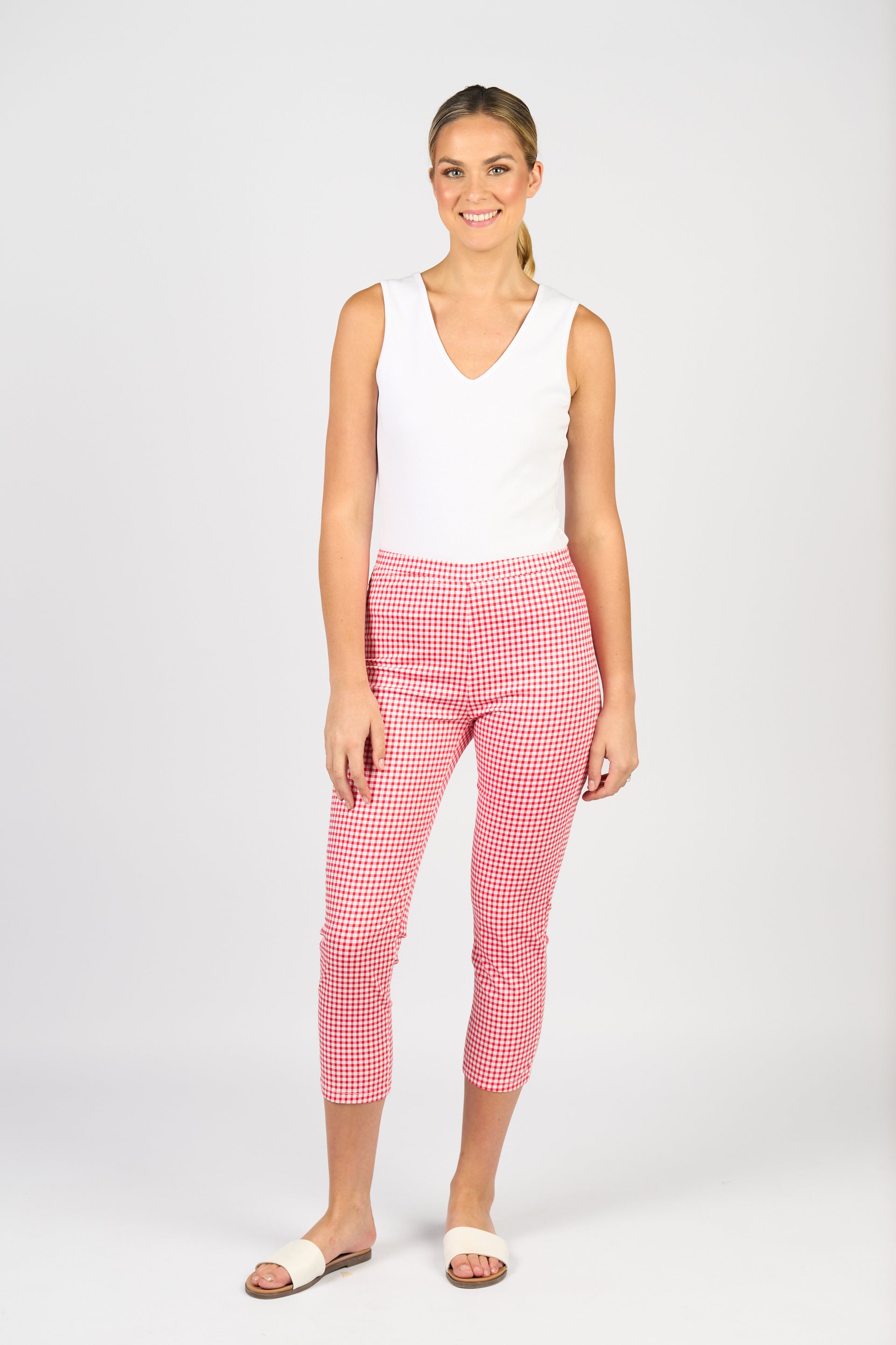 271LW Harbour 7/8 - Red Gingham - Vassalli