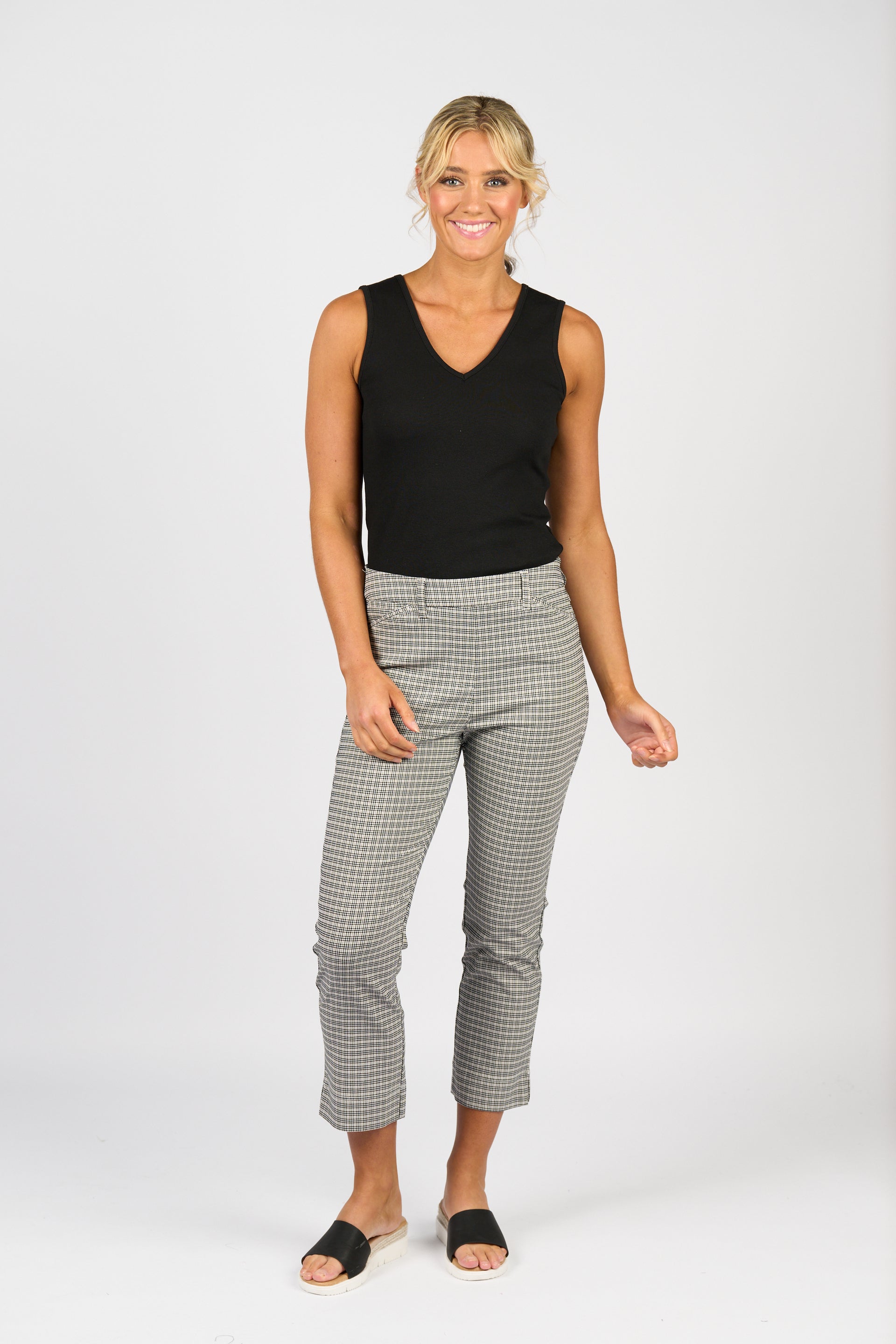297 7/8 Pull On - Mini Check - Vassalli