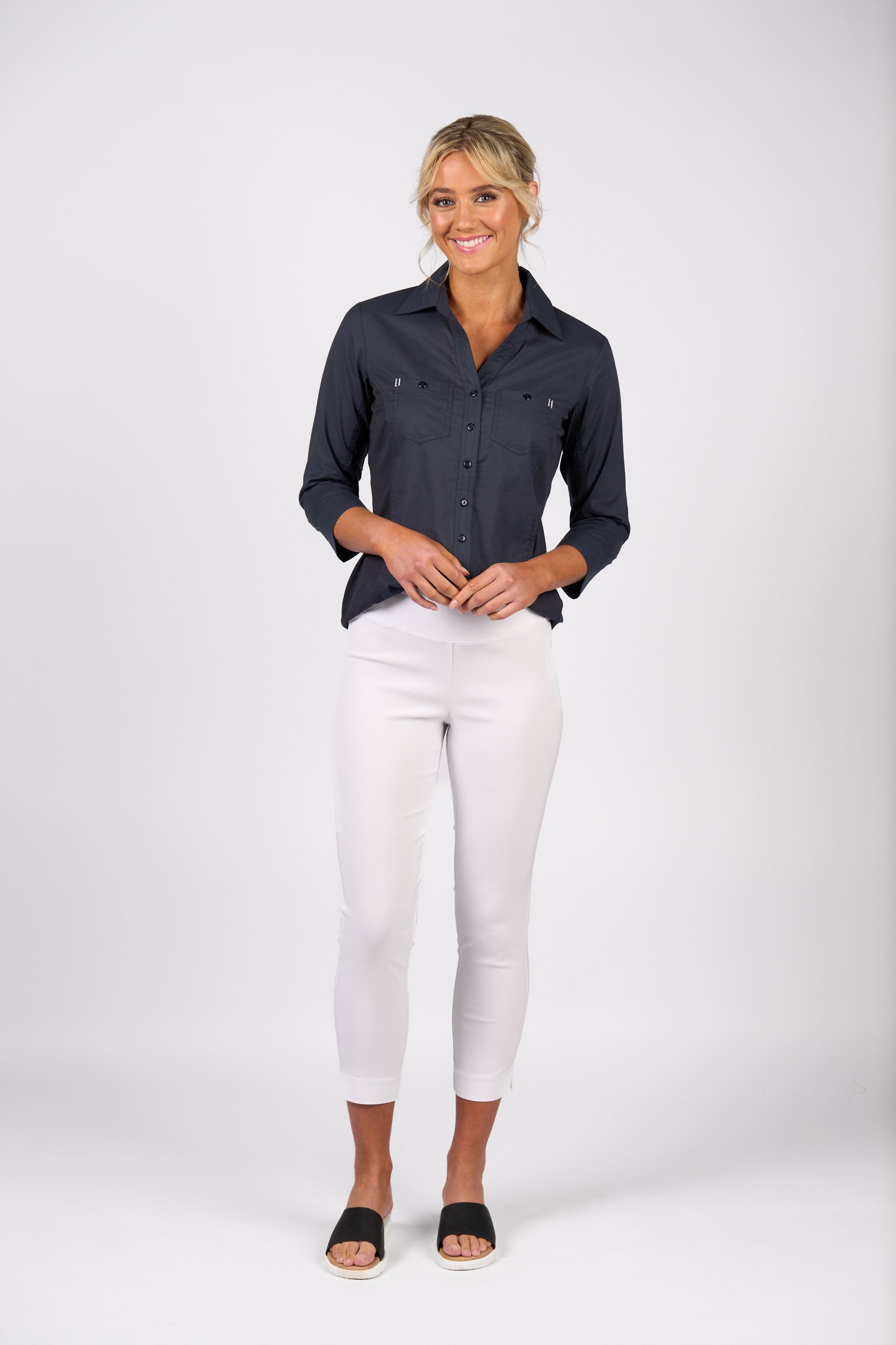 299 7/8 Pull On - White - Vassalli