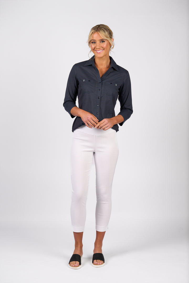 299 7/8 Pull On - White - Vassalli