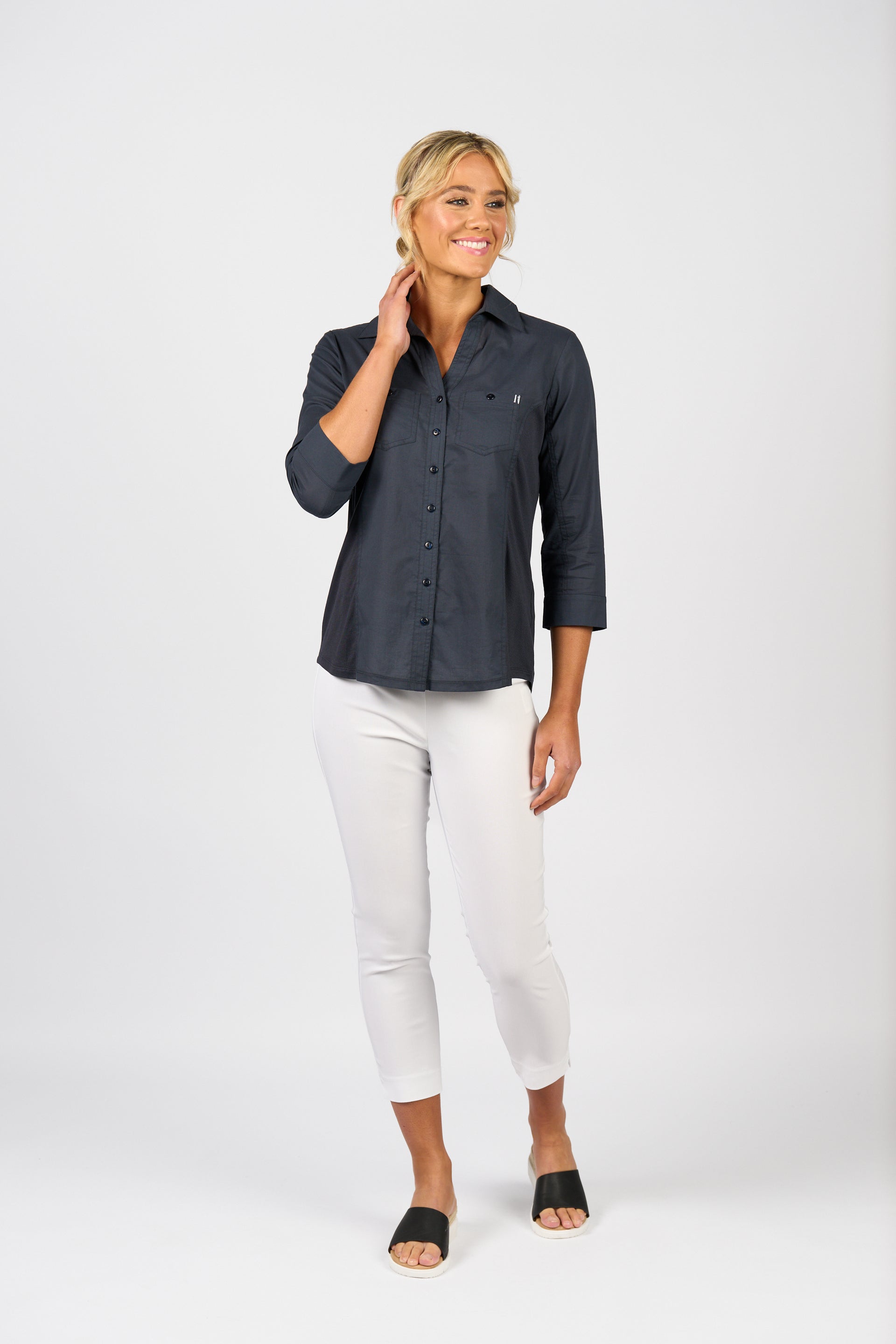 299 7/8 Pull On - White - Vassalli