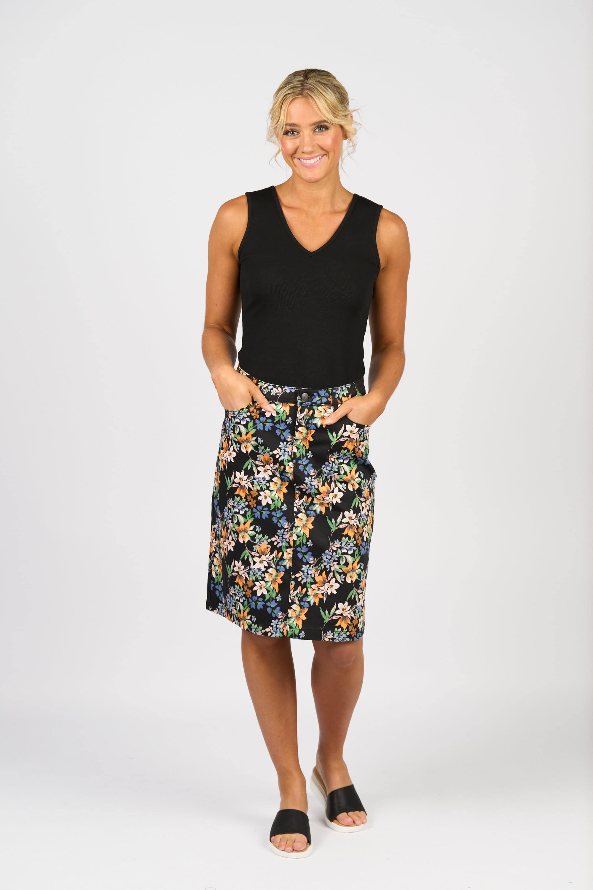 Poppy Lightweight Skirt - Grove