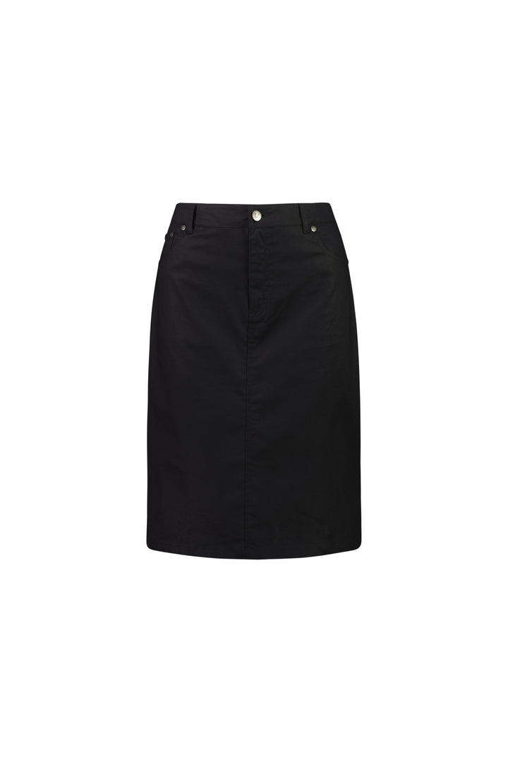 372AVP Poplin Skirt - Black - Vassalli