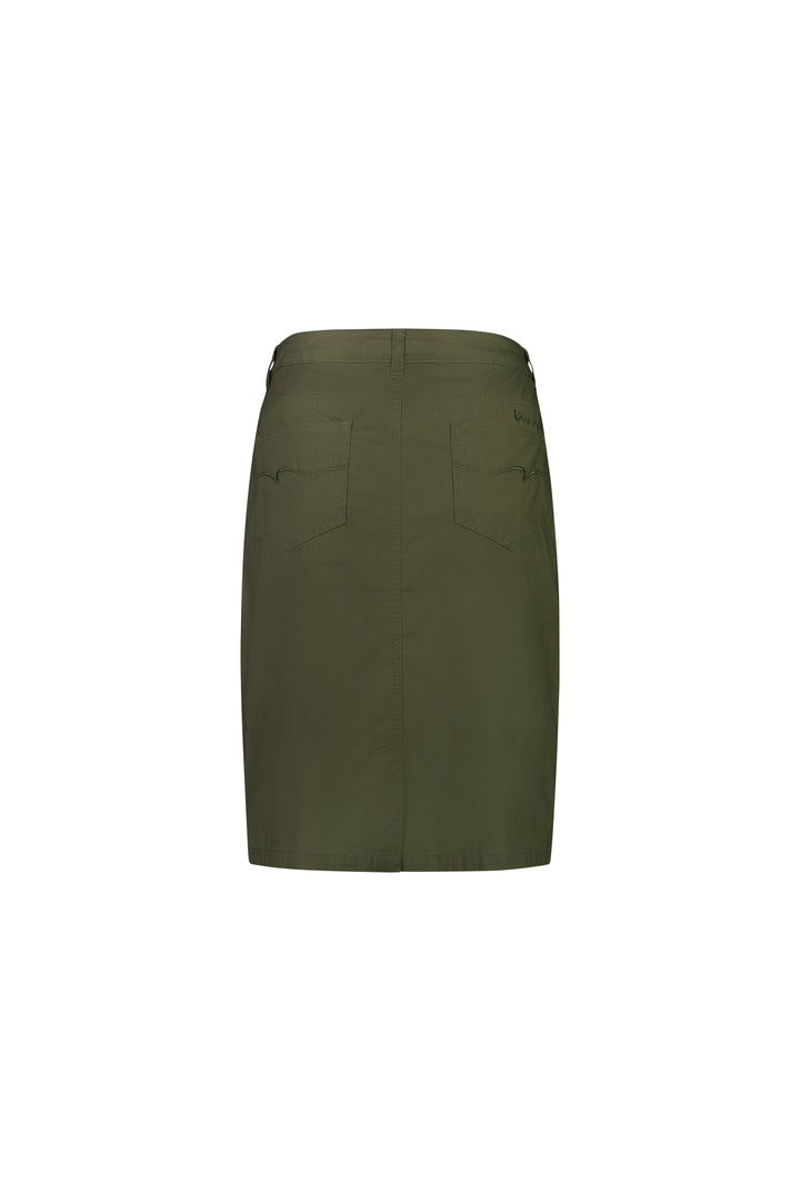 372AVP Poplin Skirt - Khaki - Vassalli