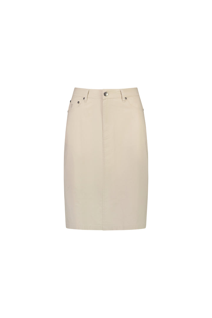 372AVP Poplin Skirt - Sand - Vassalli
